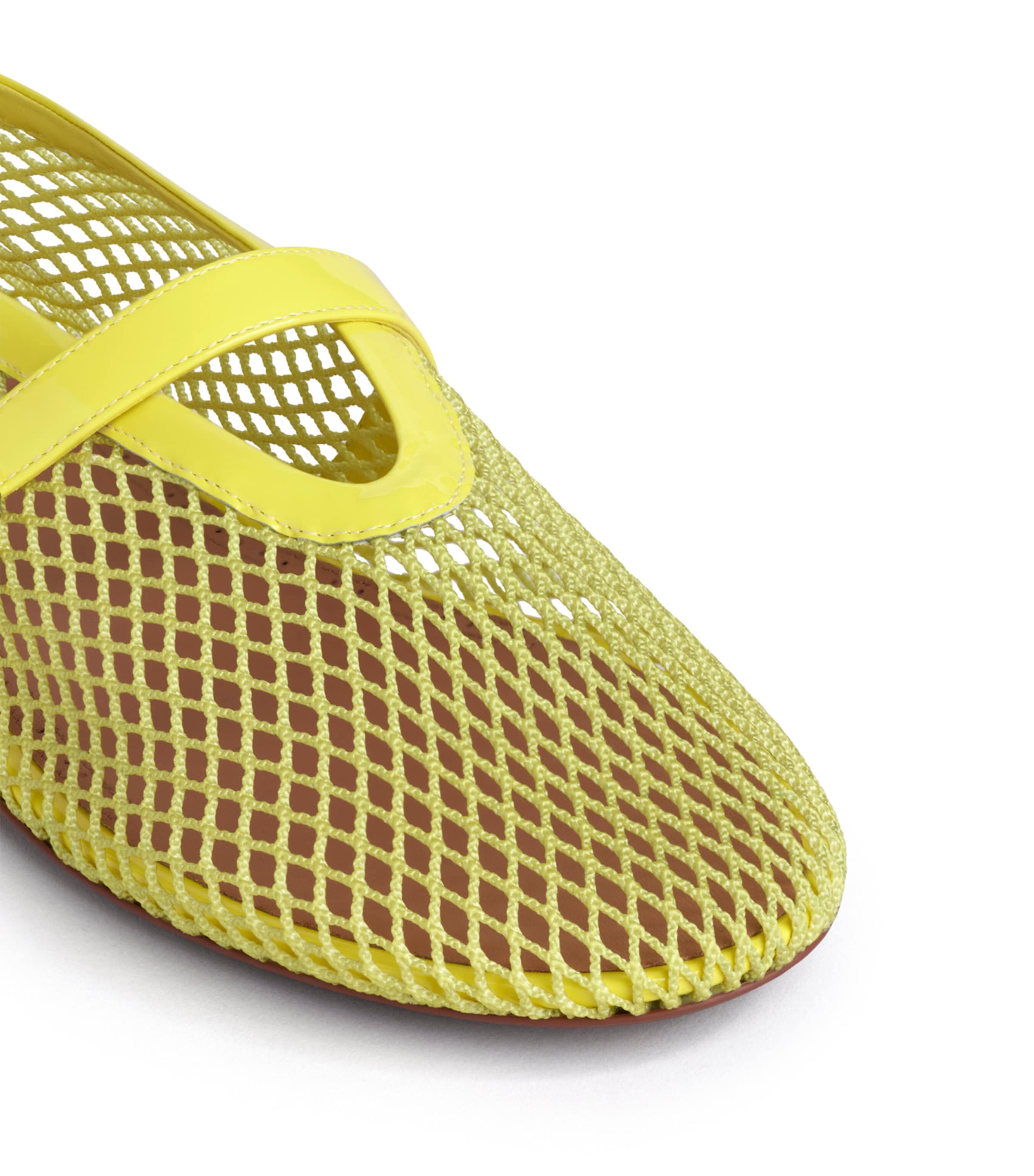 Alaïa Mesh Ballet Flats Jaune Citron Image 4