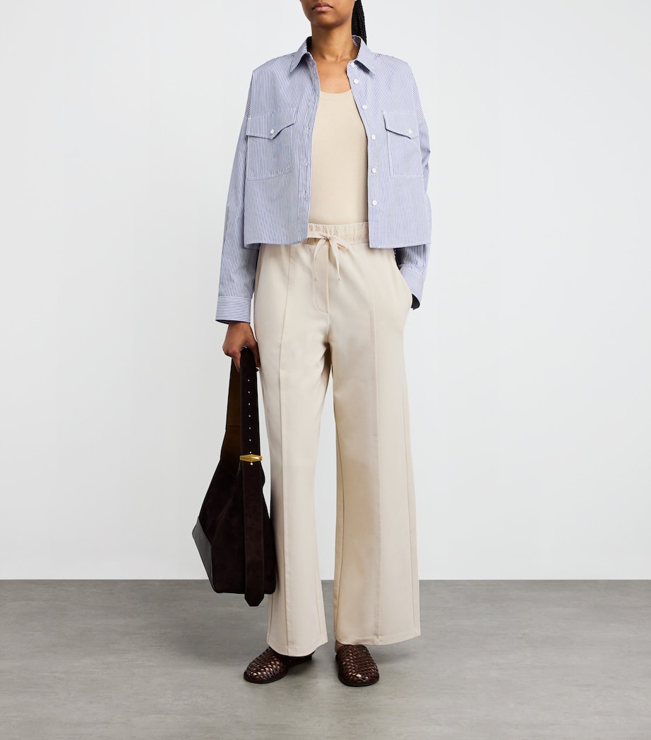 Jersey Drawstring Trousers IVORY Image 2