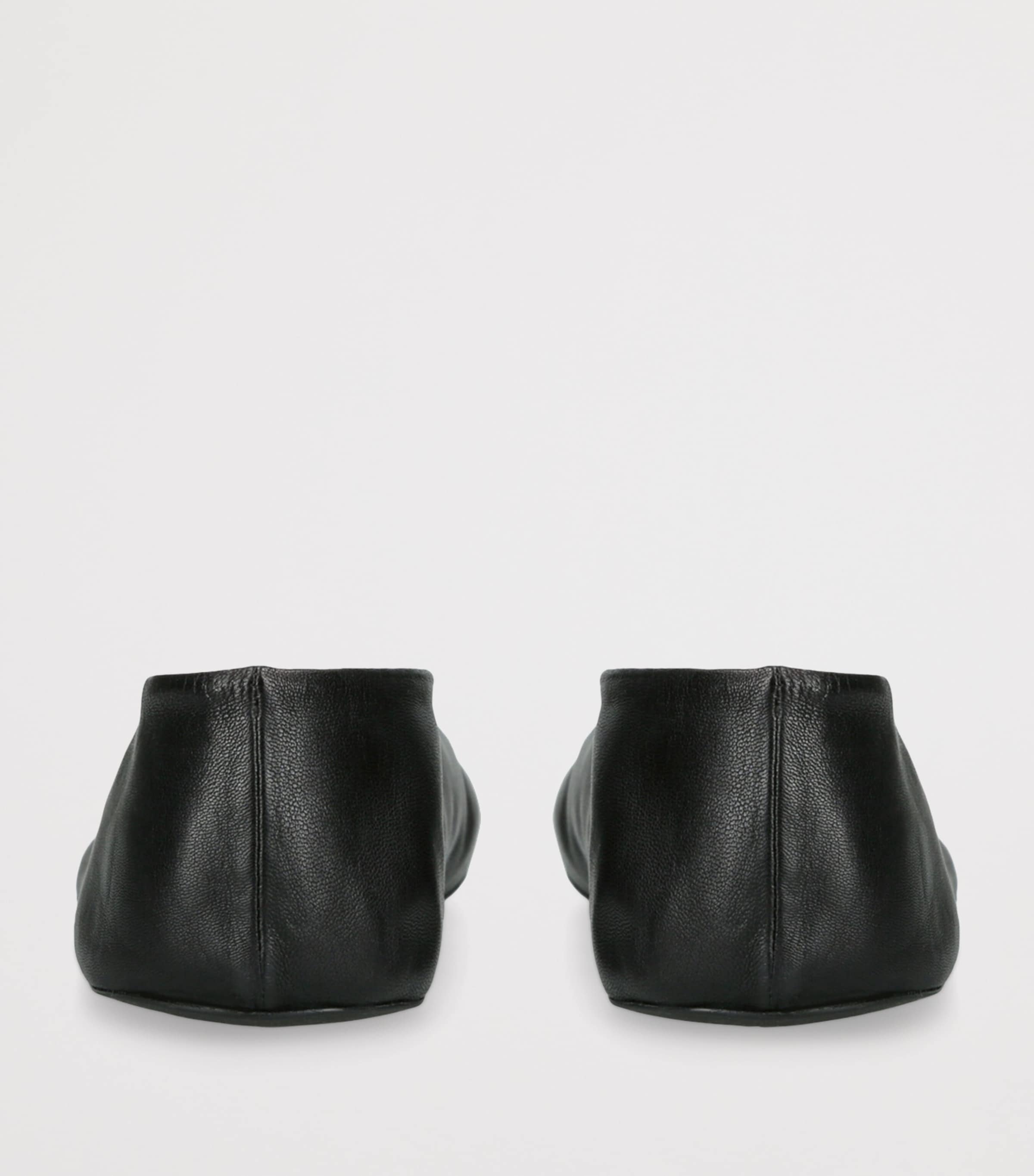 Stella Leather Ballet Flats BLACK Image 2