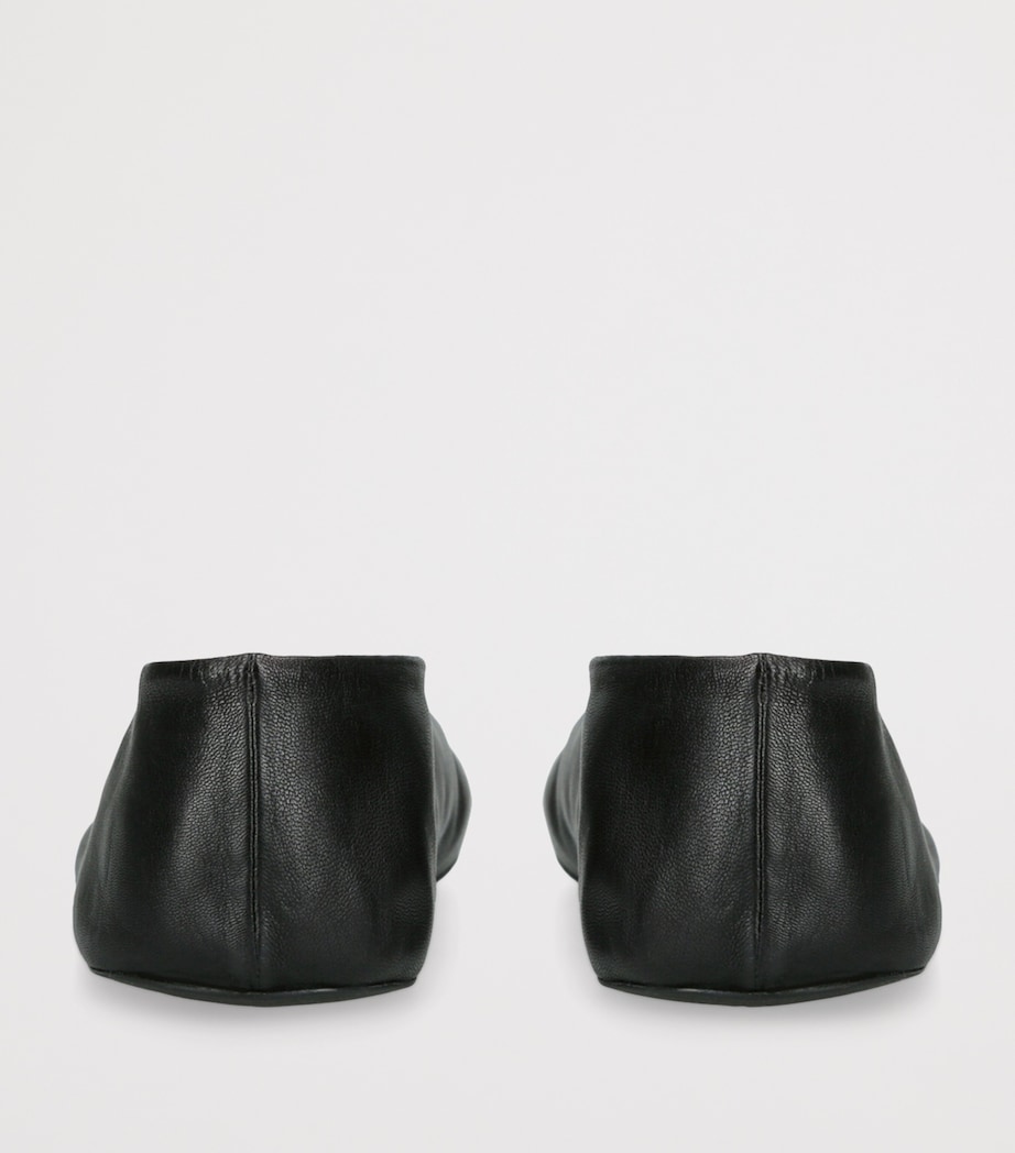 Stella Leather Ballet Flats BLACK Image 2