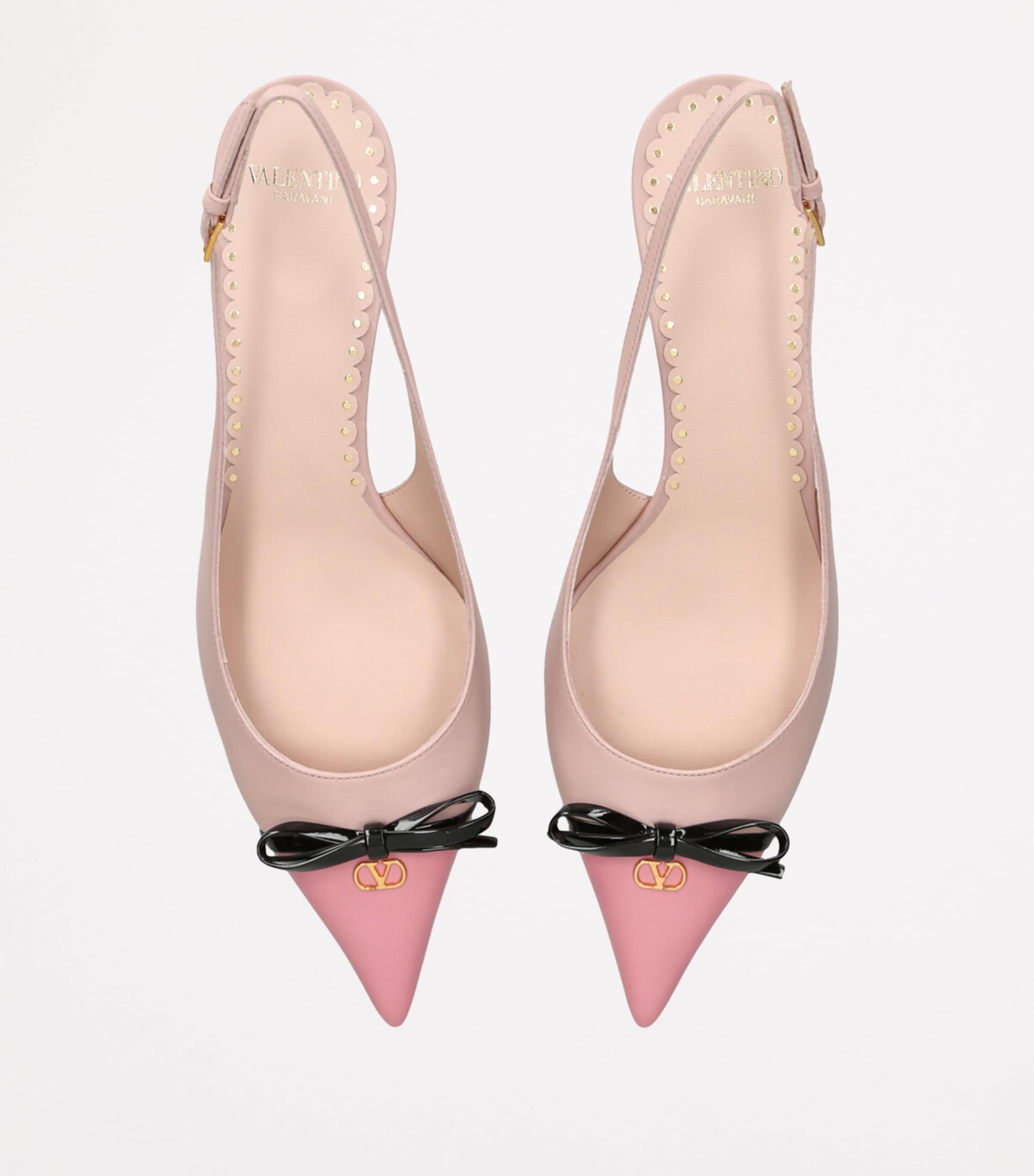 【Valentino Garavani】Bepointy 45 スリングバック パンプス Valentino Garavani Leather Bepointy Slingback Heels 45
