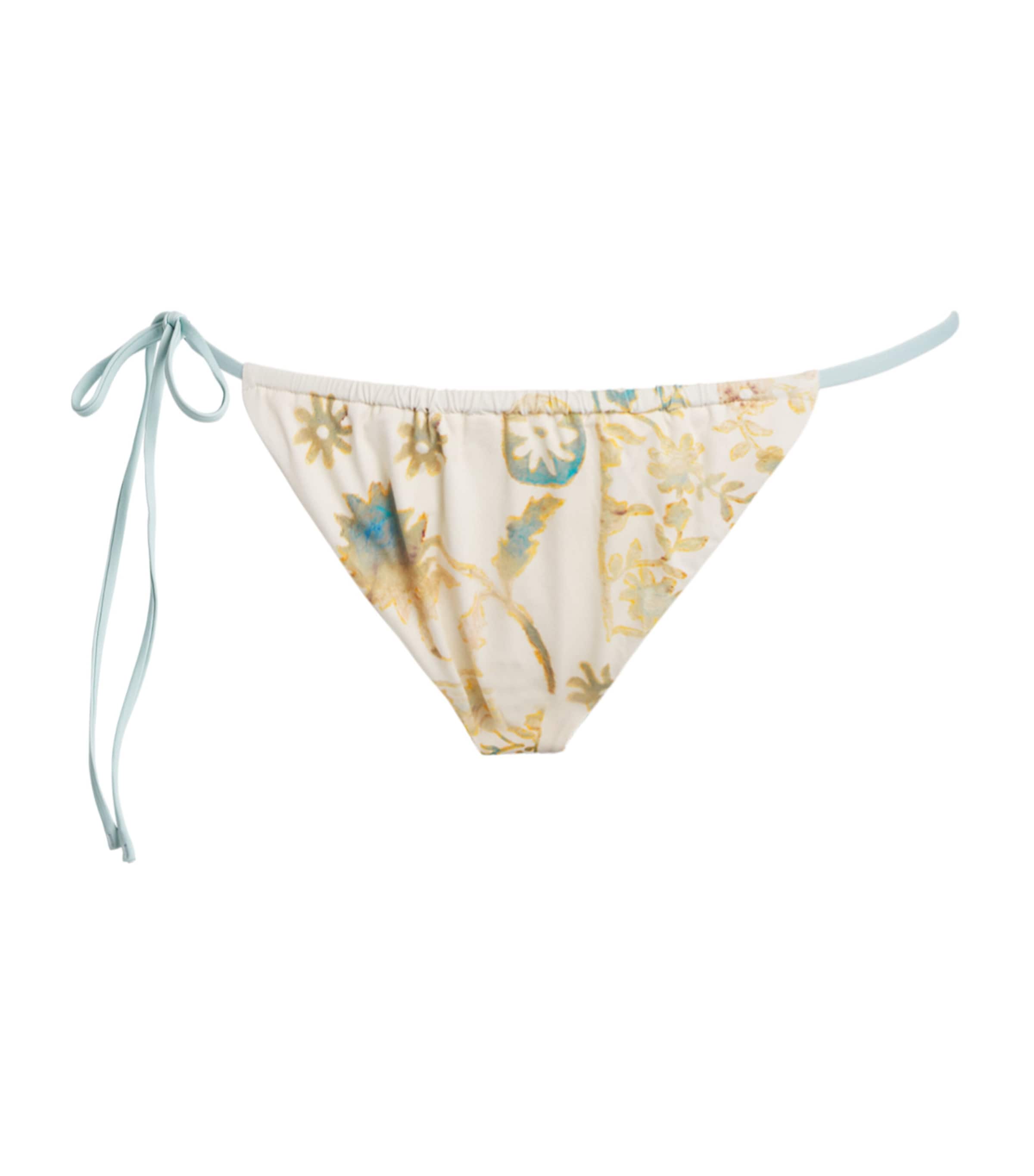SIR. Womens Floral Cecile Bikini Bottoms Eira Butter Image 1