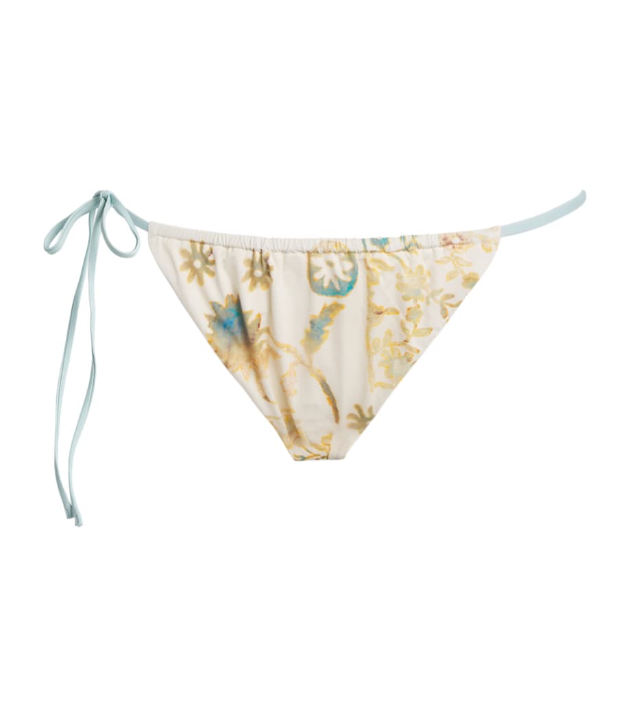 SIR. Womens Floral Cecile Bikini Bottoms Eira Butter Image 1