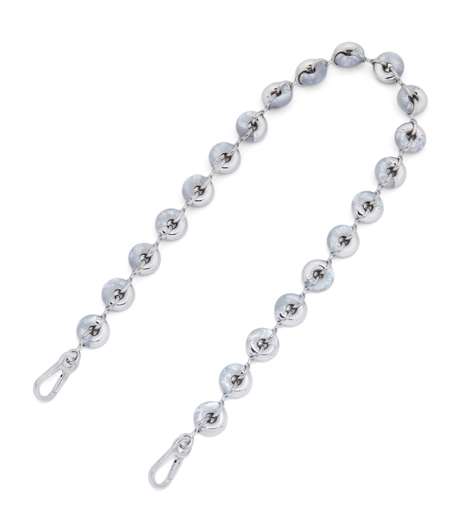 Donut Chain Bag Strap NACRE/PALLADIUM Image 1