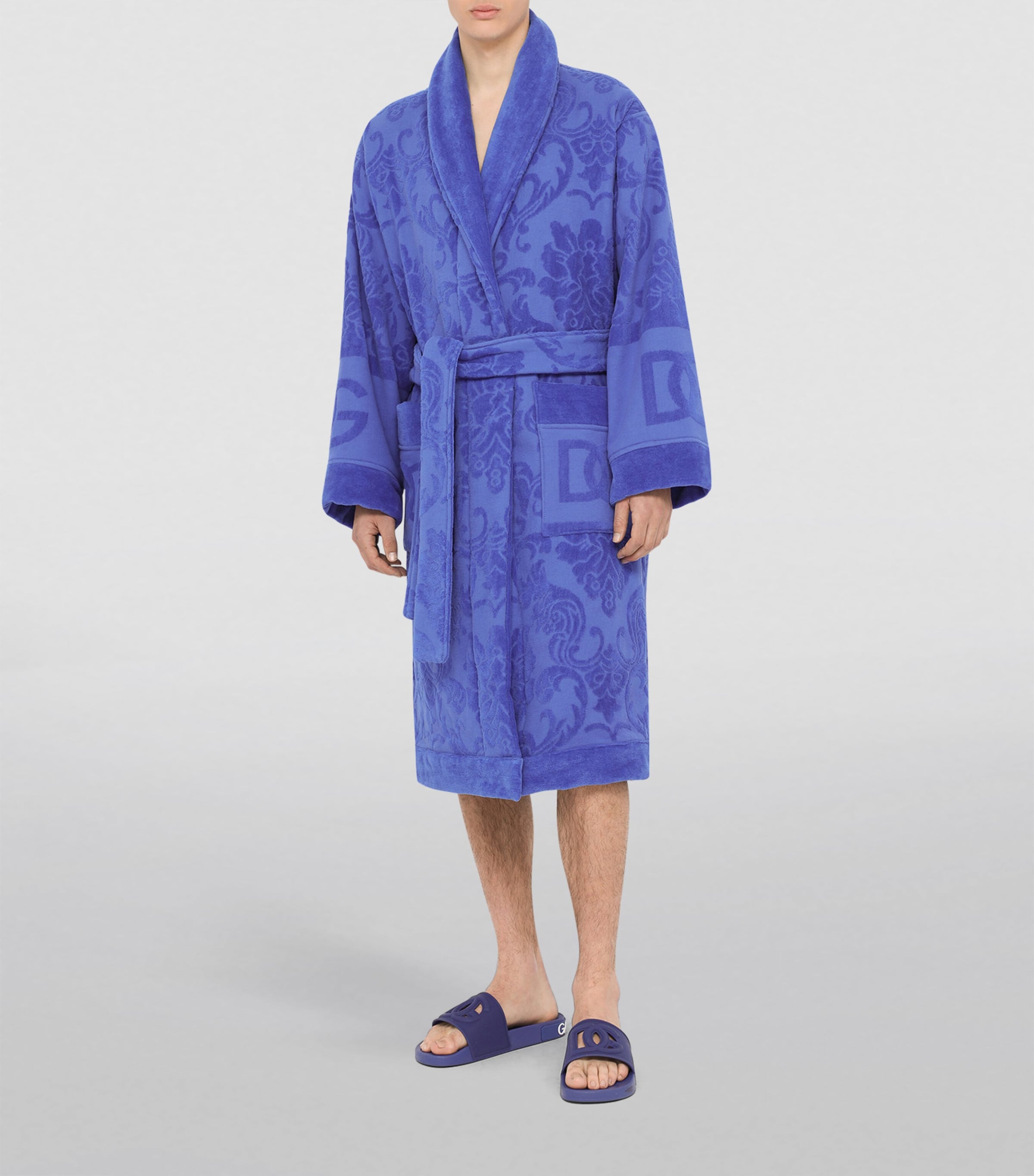 Terry Cotton DG Logo Robe U0018 BLU Image 8