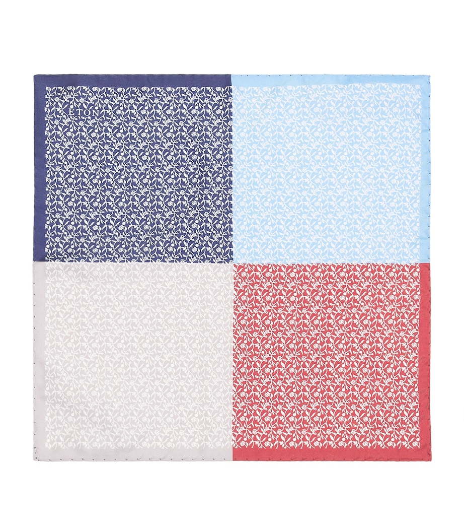 Silk Four-Sided Pocket Square MULTI Image 1