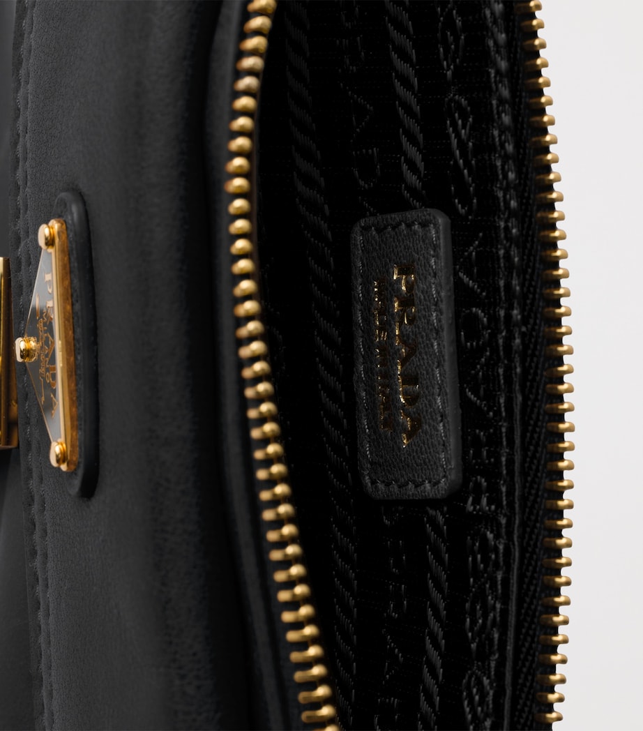 Prada Leather Wallet Black Image 4