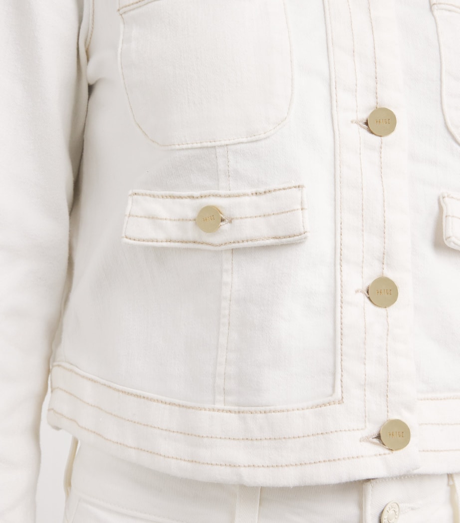 Cropped Kiya Denim Jacket TOASTED ECRU Image 6