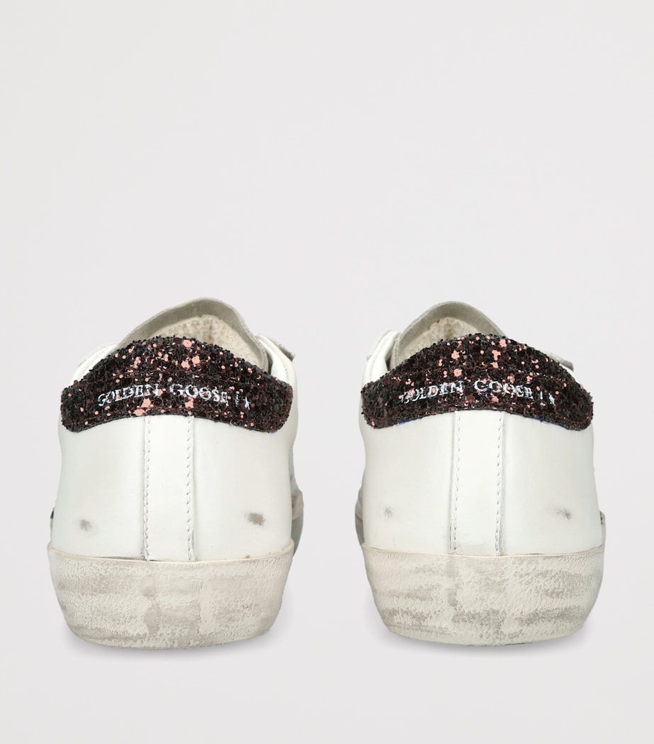 Golden Goose Womens Leather Super Star Sneakers Bone/comb Image 2