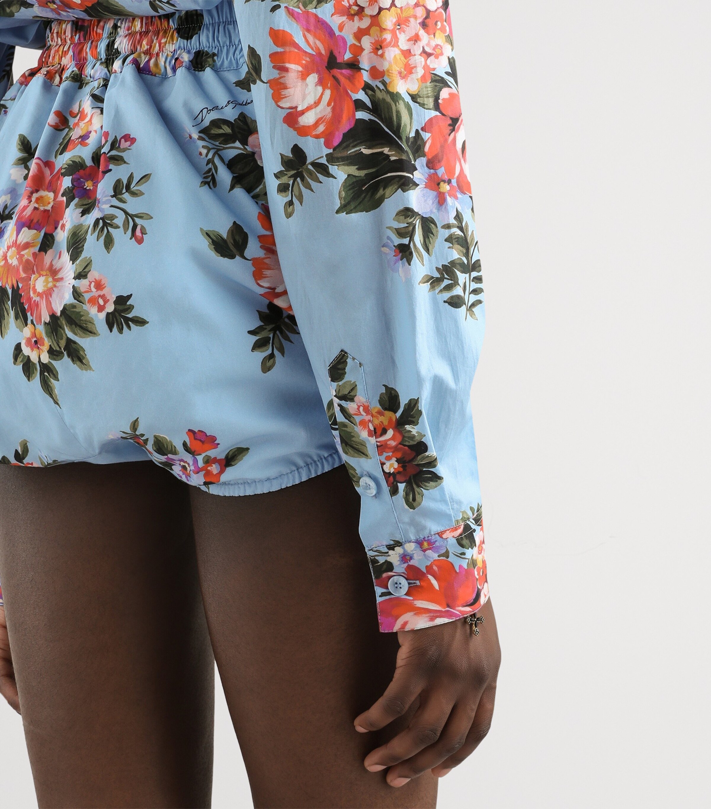 Dolce&Gabbana Womens Cotton Floral Print Shirt Mazz Image 5