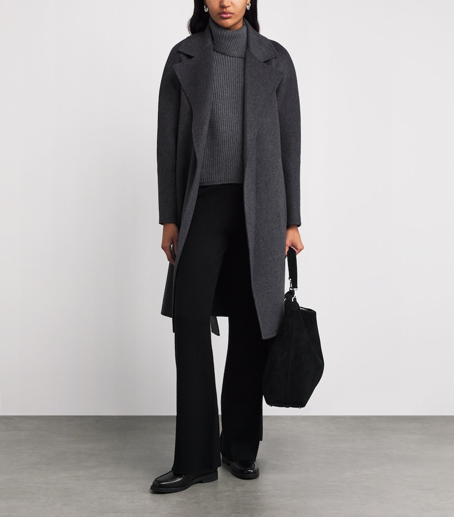 Wool-Cashmere-Silk Rollneck Sweater SMOKE Image 2