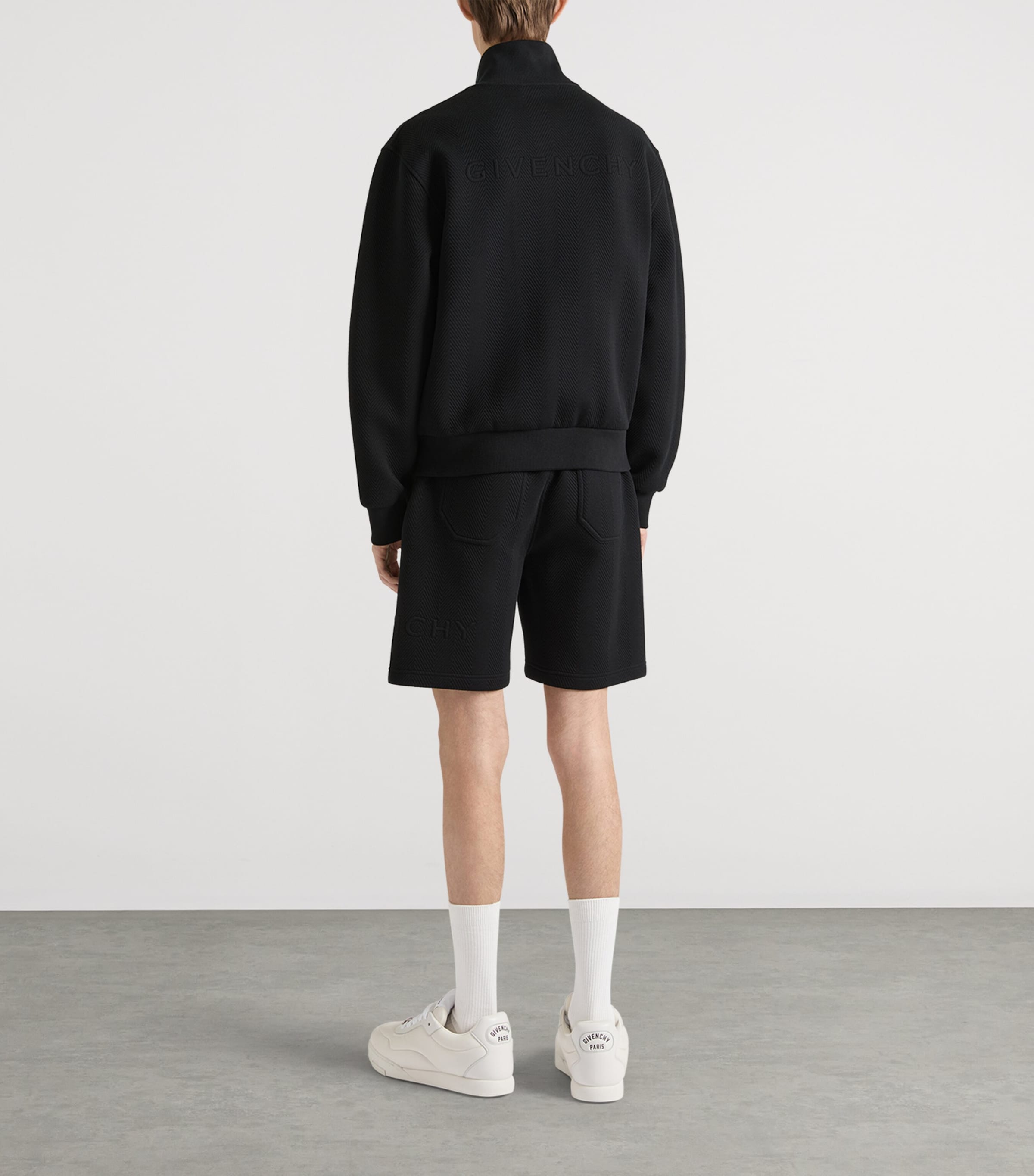 Givenchy Mens Cotton-Blend Logo Shorts Image 3