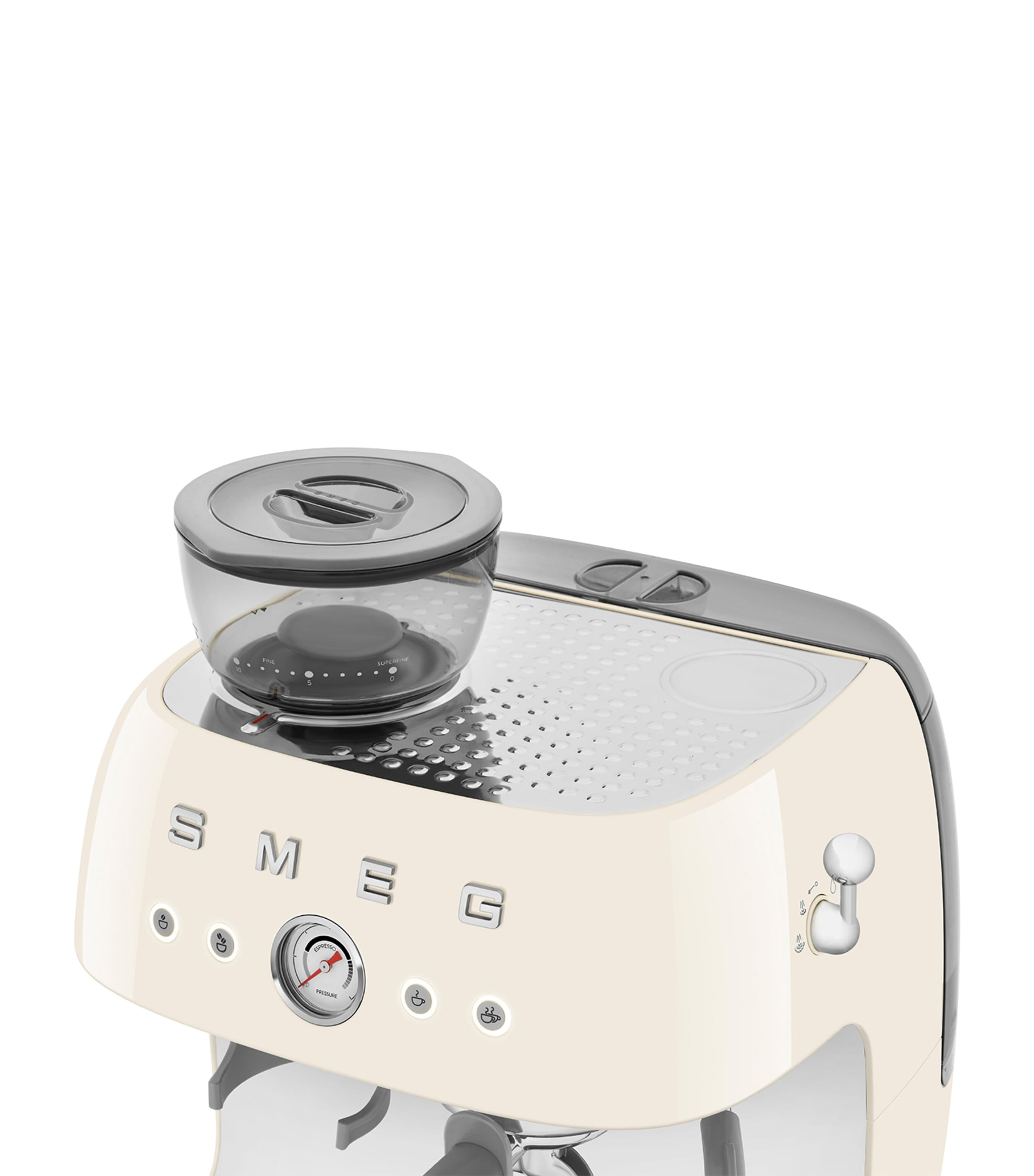 EGF03CRUK Espresso Coffee Machine with Grinder CREAM Image 5