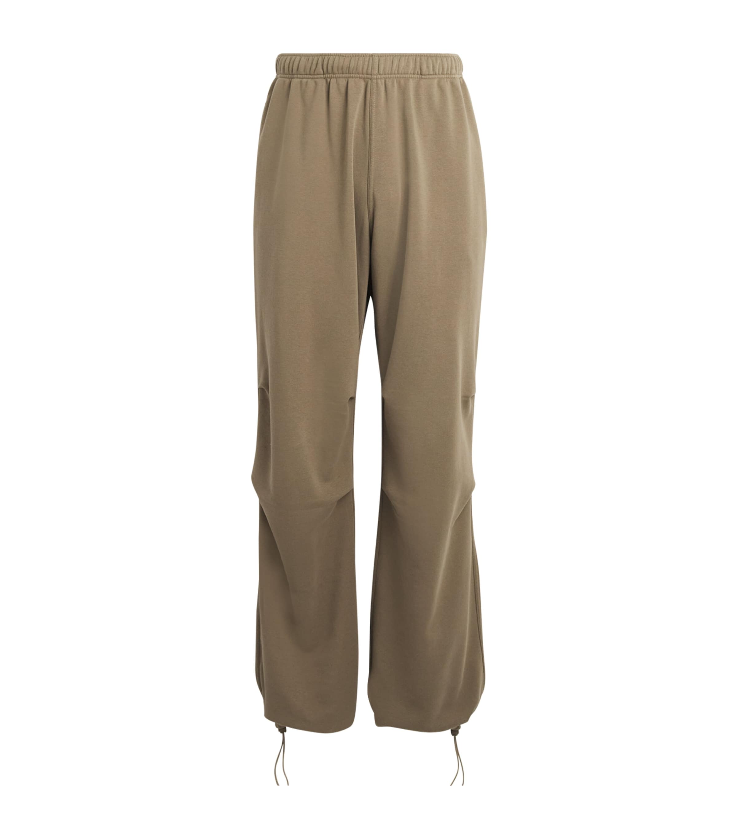 Mm6 Maison Margiela Pintuck Straight Sweatpants In Beige