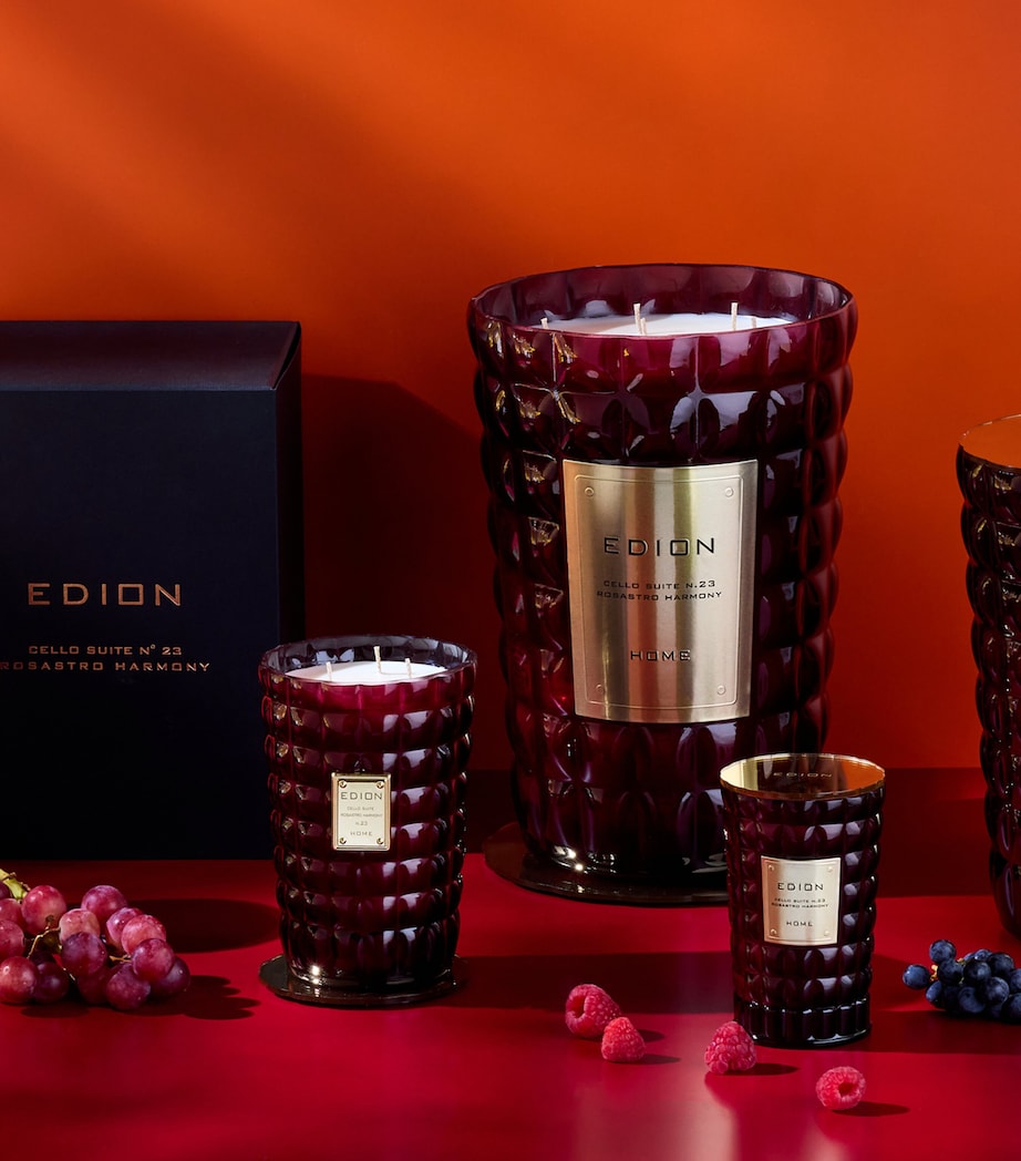EDION Cello Suite No.23 Rosastro Harmony Candle (500g) Burgundy Image 4