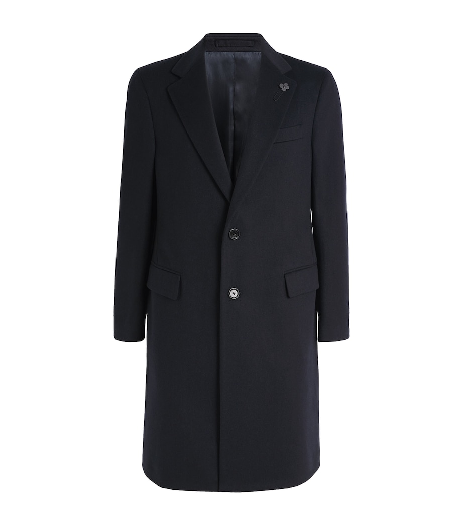Virgin Wool Overcoat 850 NAVY Image 1