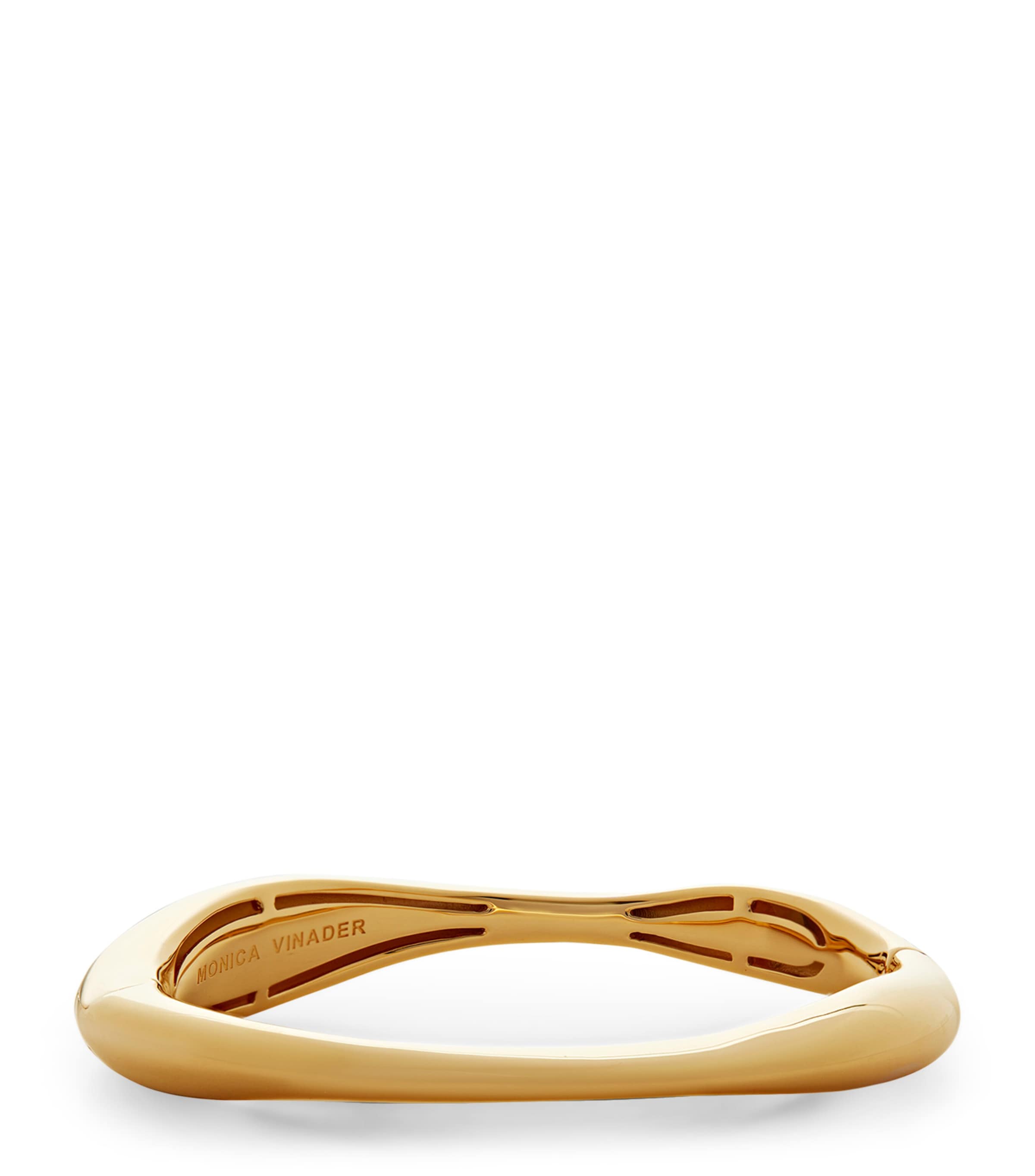 Monica Vinader Gold Vermeil Nura Reef Bold Bangle In Gold