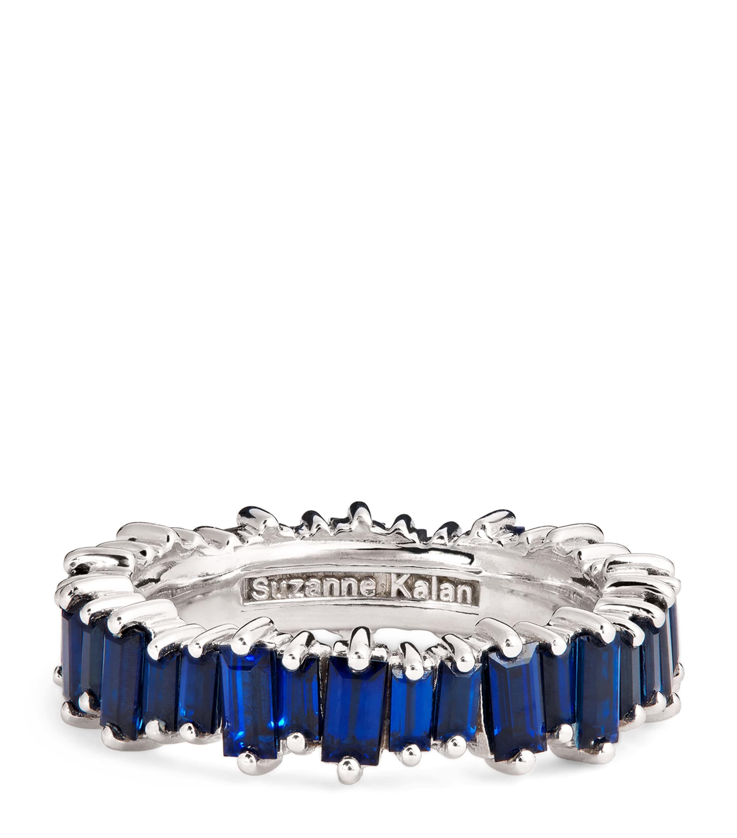 Suzanne Kalan White Gold And Sapphire Bold Eternity Ring In White