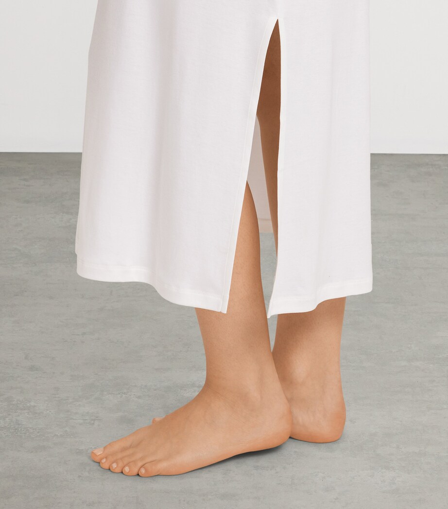 Cotton Long-Sleeve Kalea Nightdress OFF WHITE Image 6