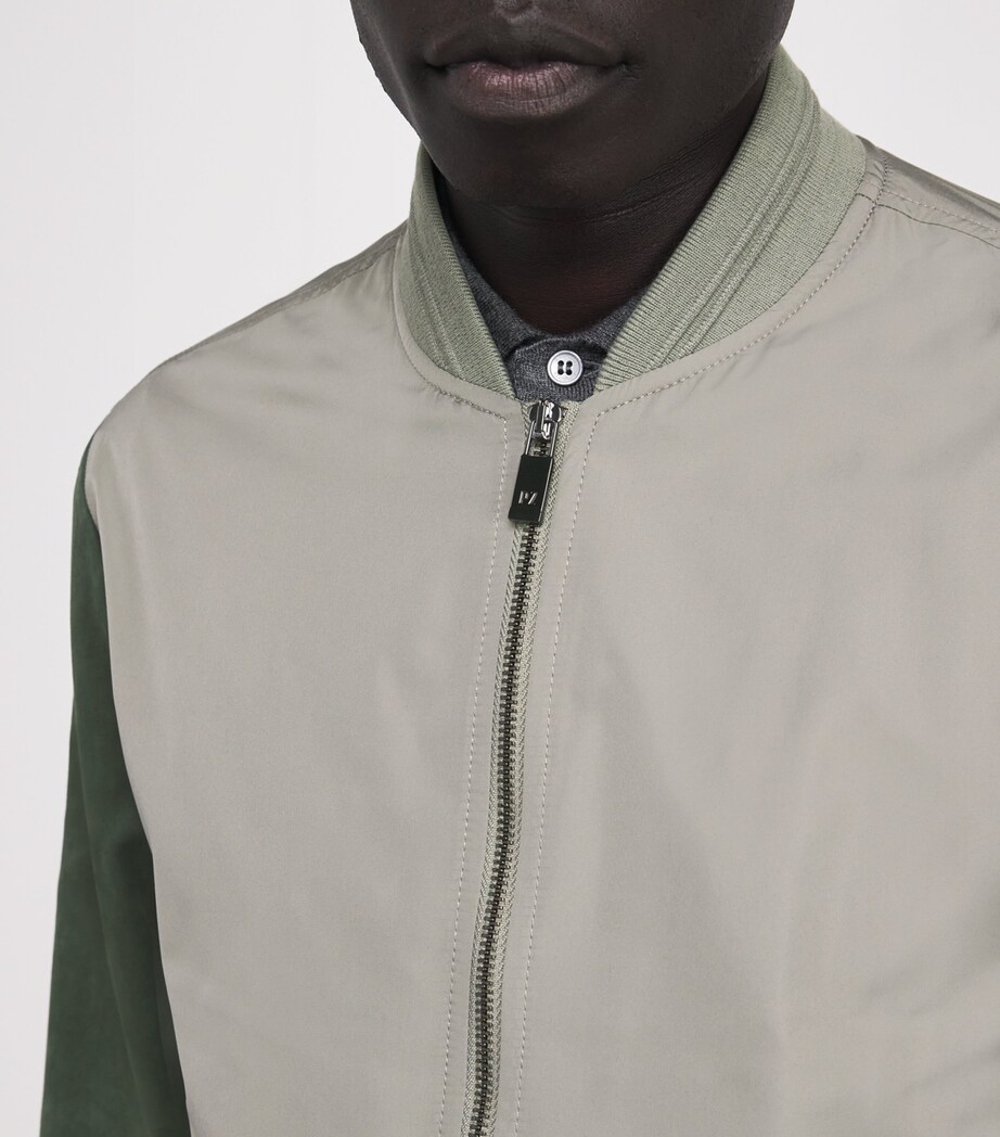 Technical Bomber Jacket 60VERDE CHIARO Image 6
