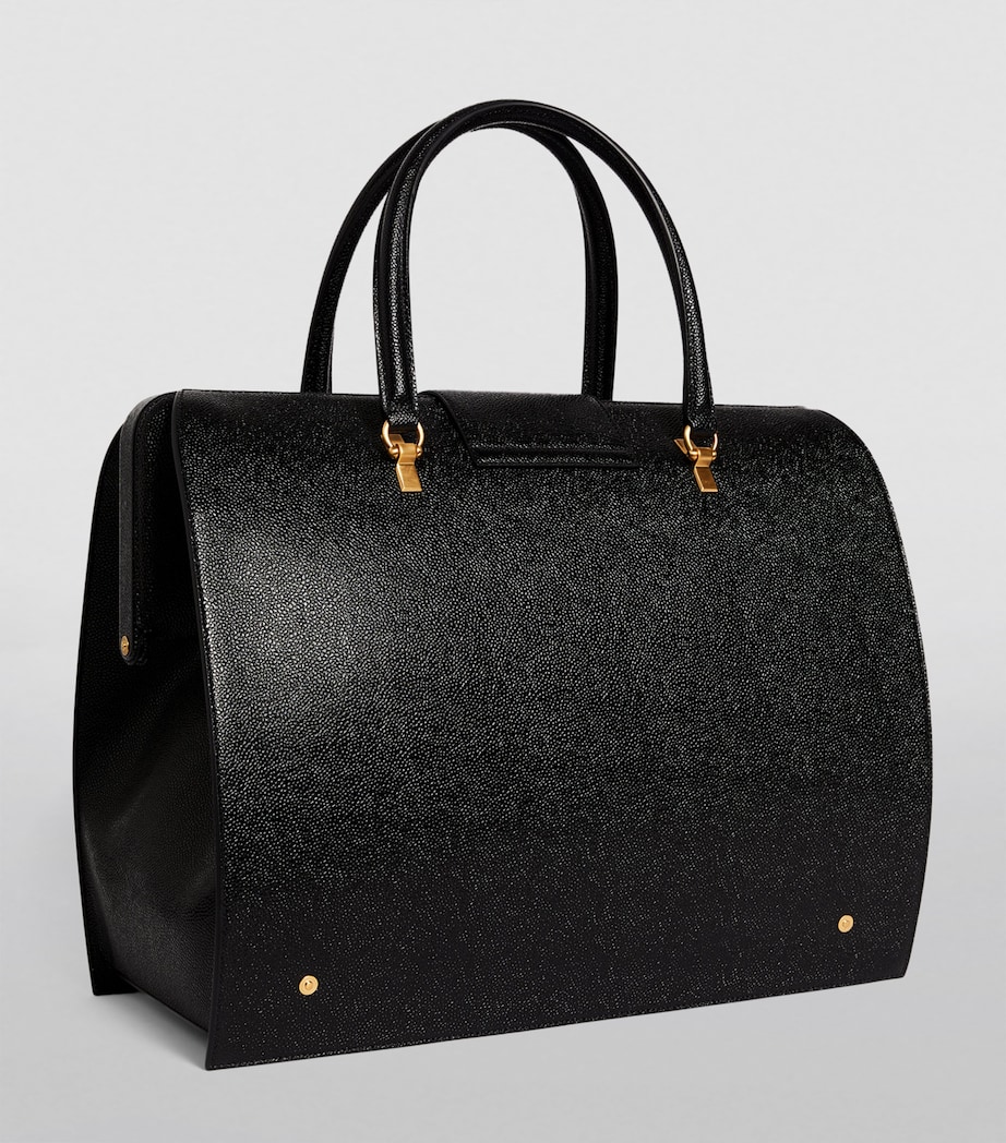Leather Mr. Thom Weekend Bag BLACK Image 2