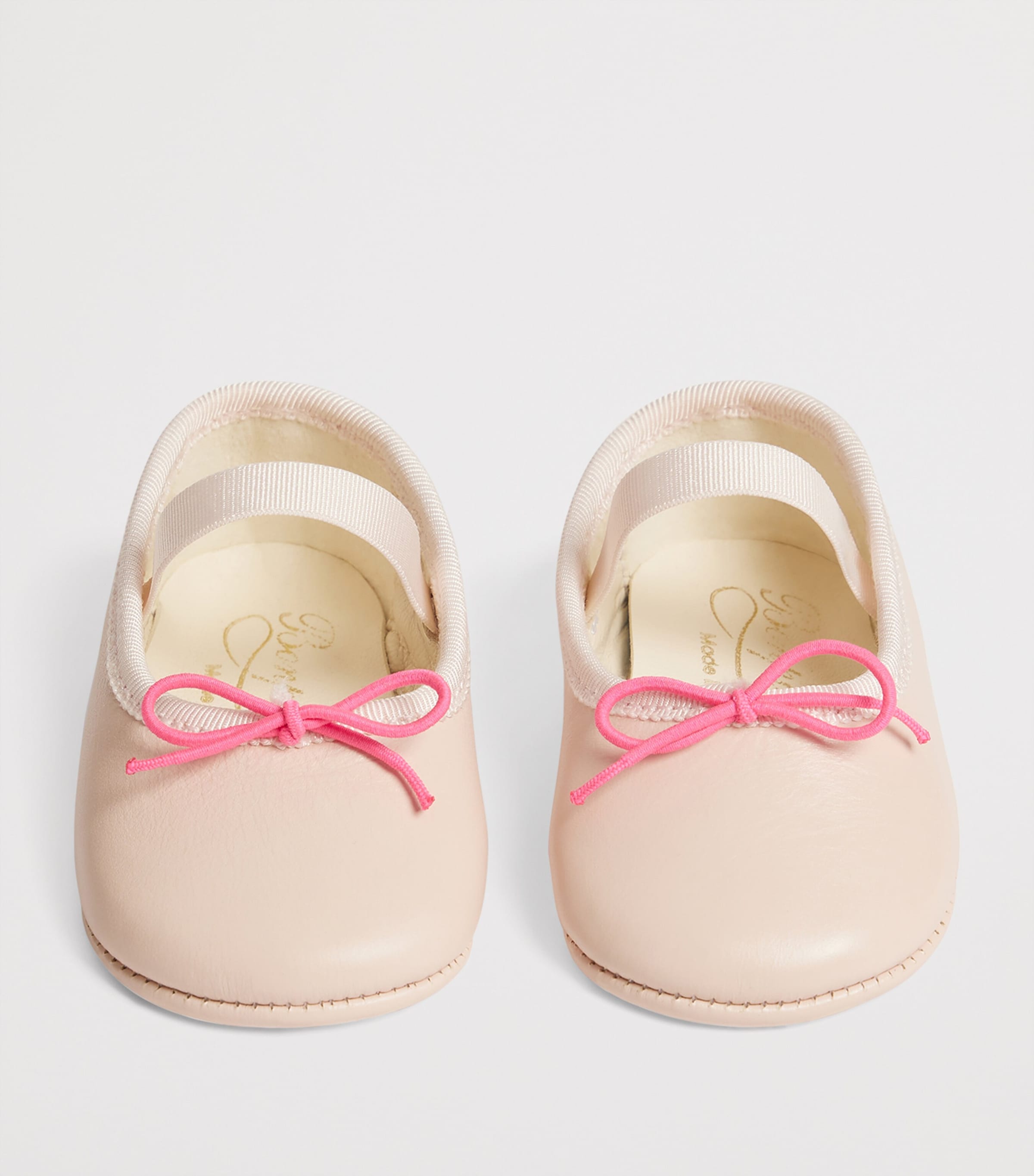 Bonpoint Leather Ballet Flats Rose Poudre Image 3