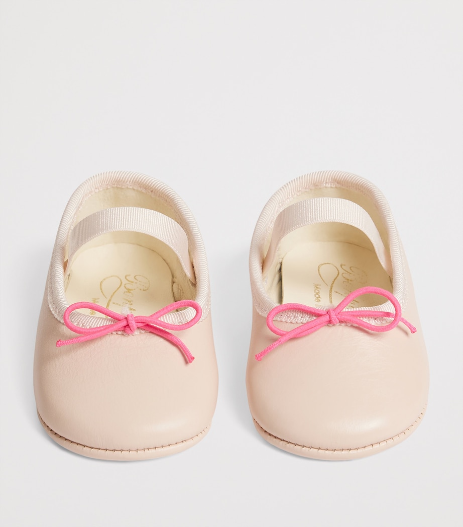Bonpoint Leather Ballet Flats Rose Poudre Image 3