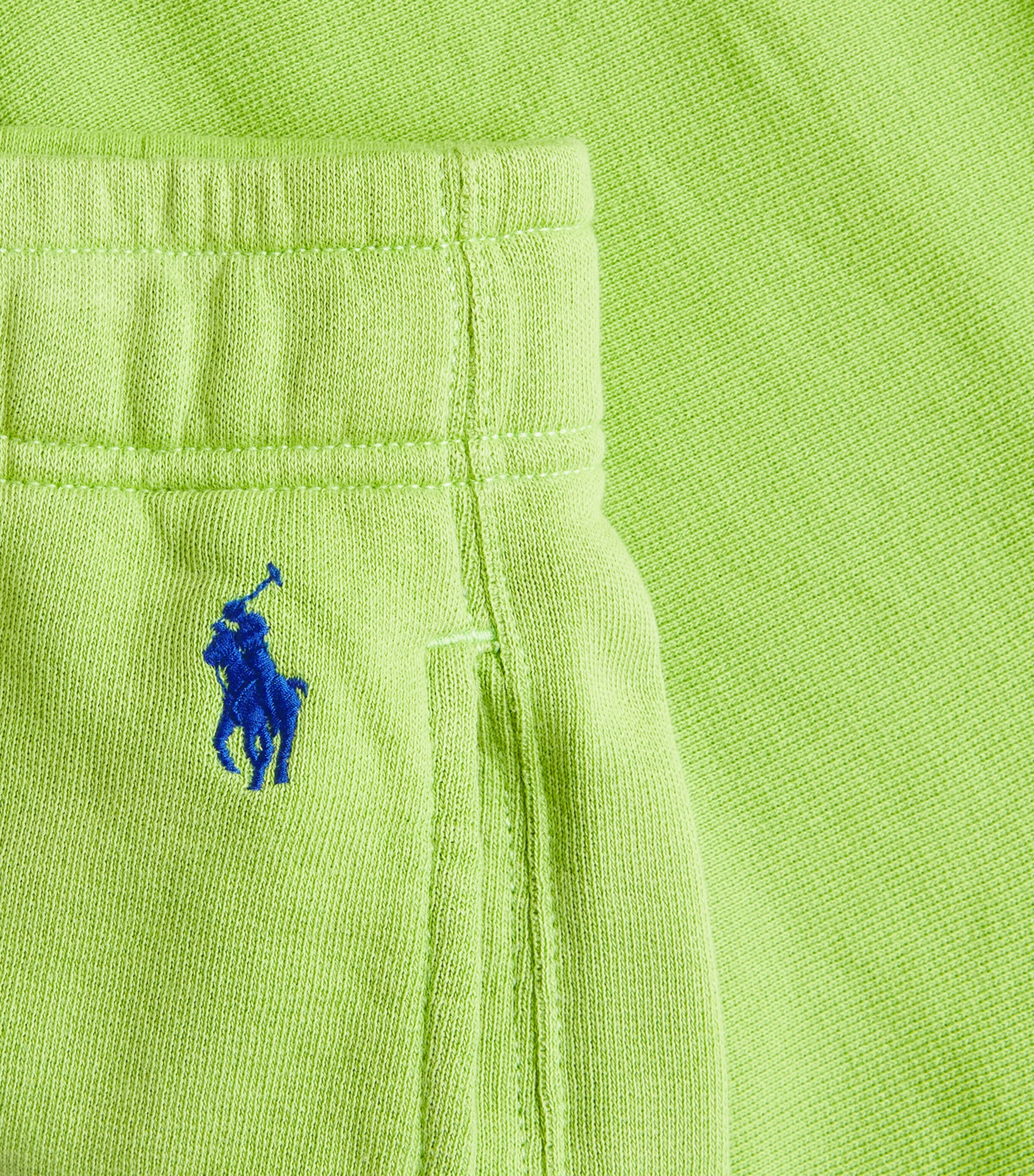 Polo Ralph Lauren Womens Fleece Cut-Off Shorts Parakeet Green Image 6