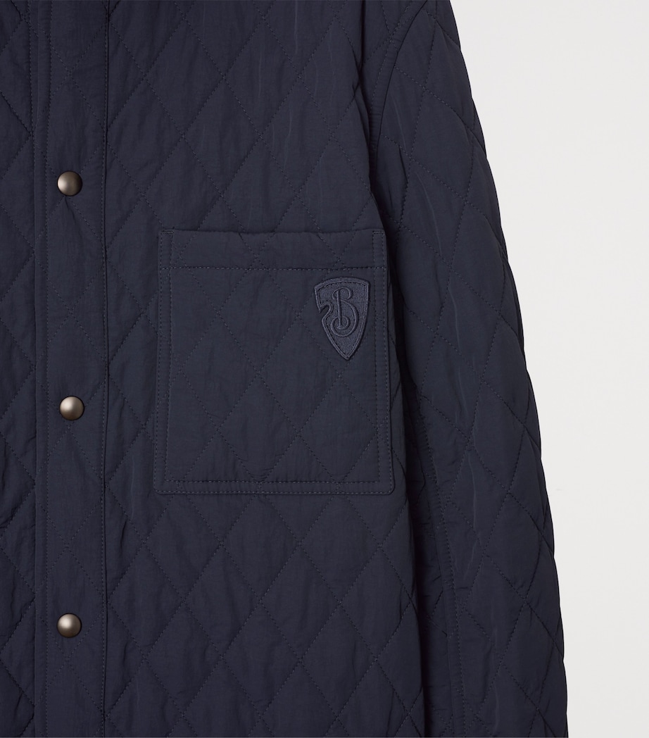 Quilted Check Reversible Jacket NVY/CHRCL MEL IP CHK Image 7