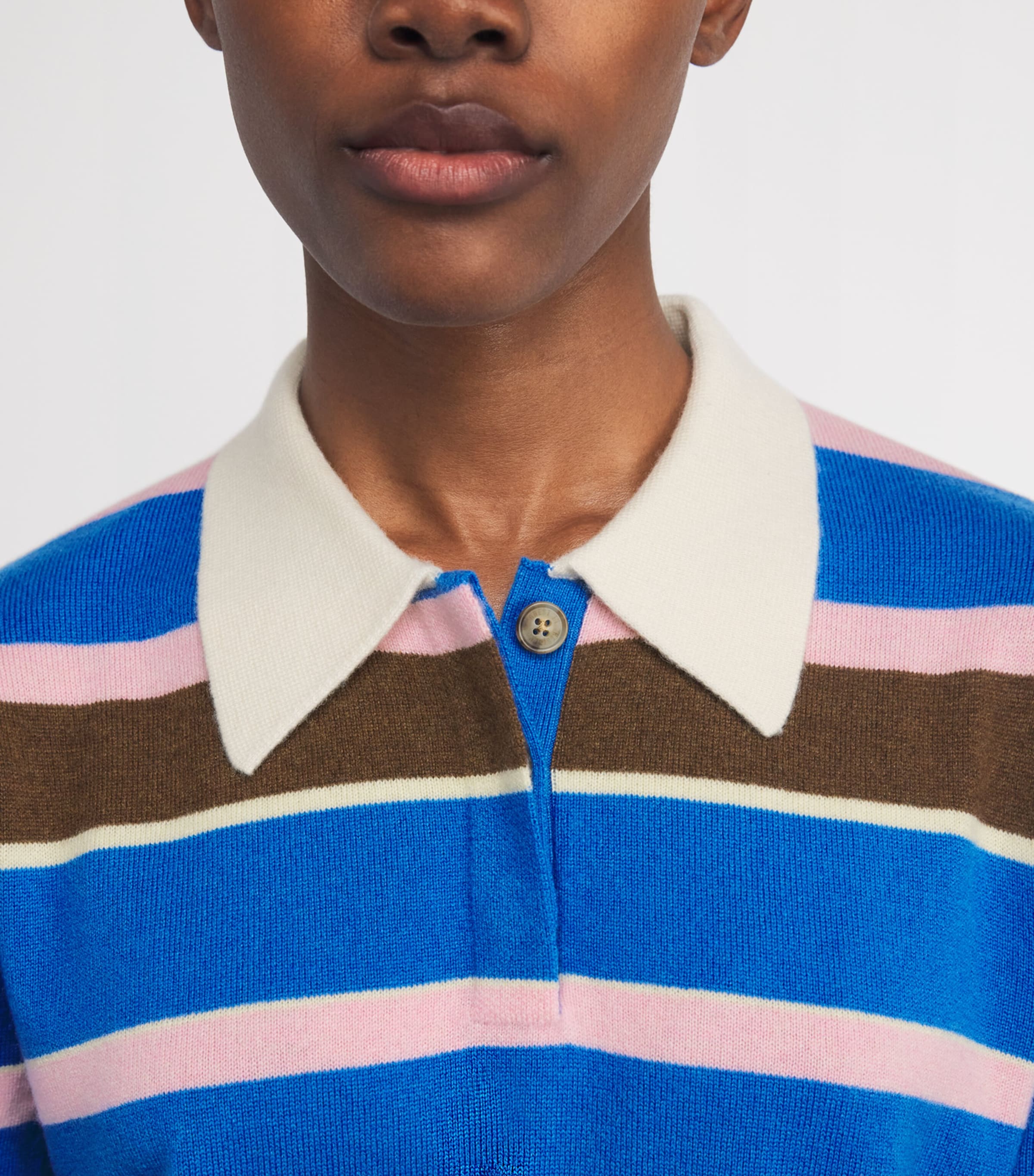 Cashmere Stripe Rugby Shirt TWILIGHT COMBO Image 6