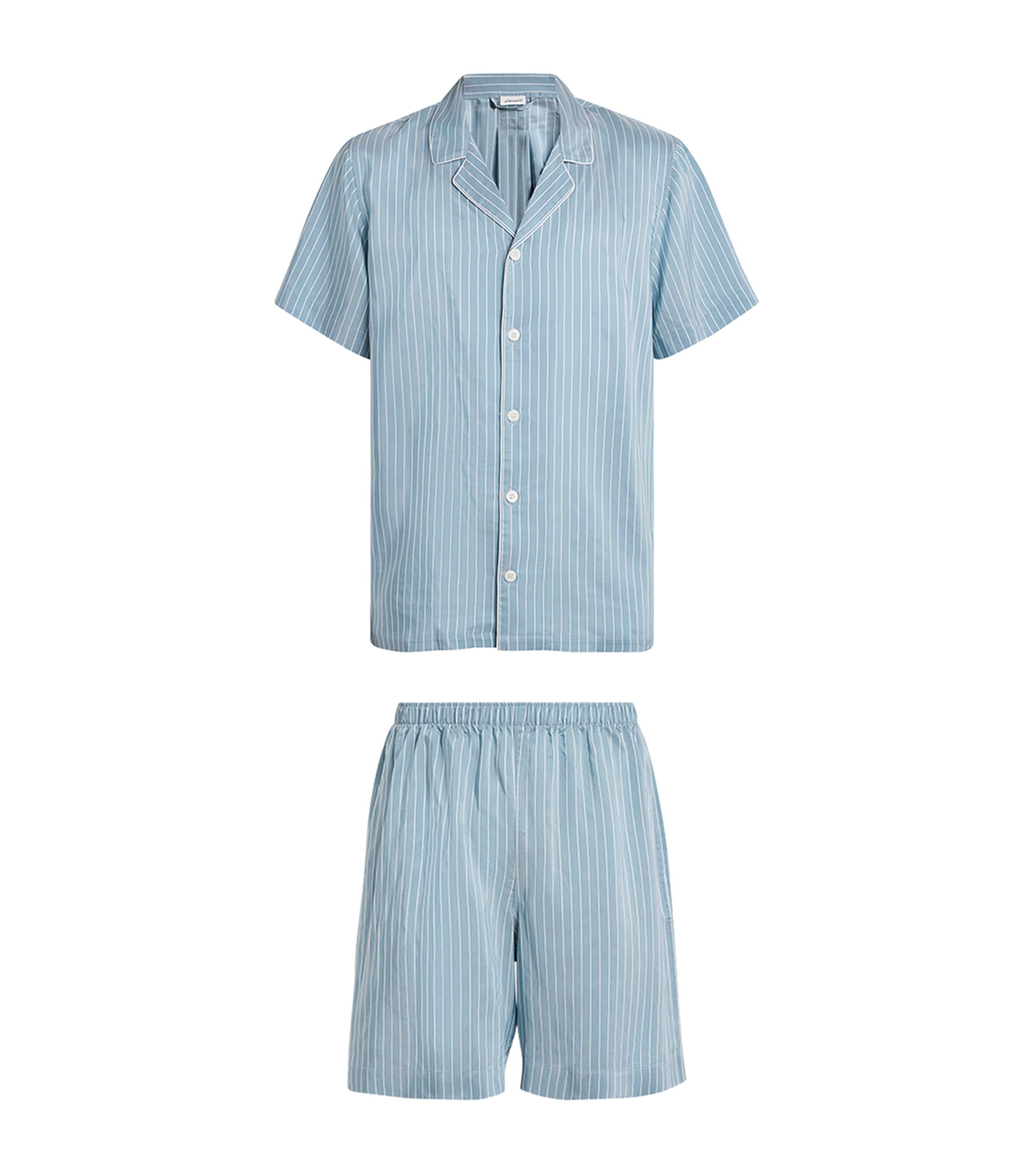 Stripe Short Pyjama Set 527 AQUA STRIPES Image 1