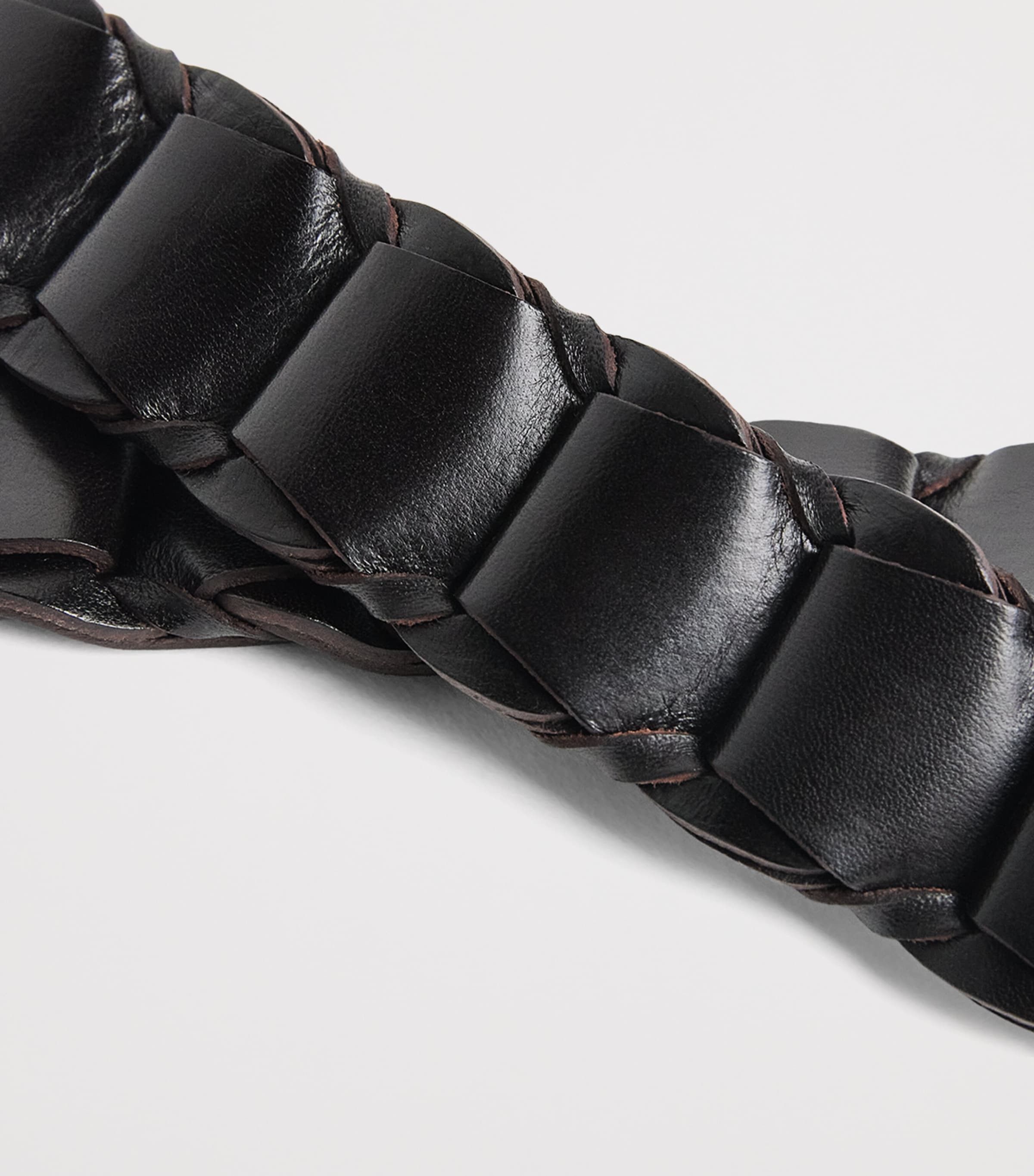 Lemaire Leather Link Belt Dark Brown Image 5