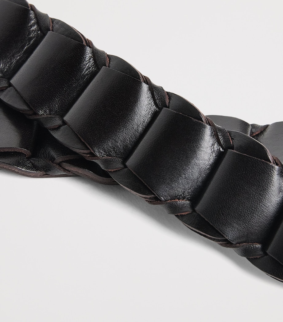Lemaire Leather Link Belt Dark Brown Image 5