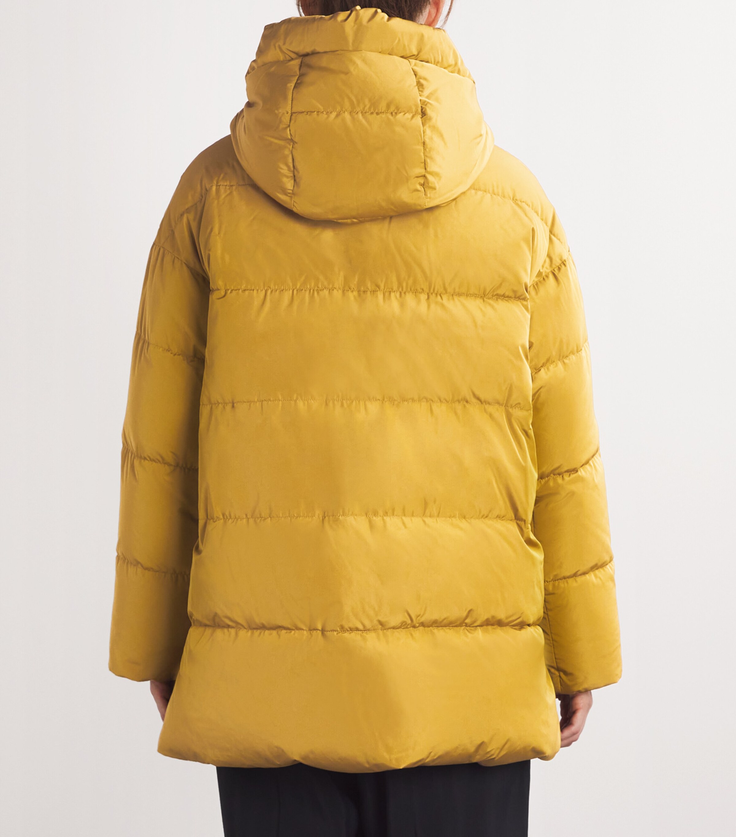 Max Mara Womens Water-Repellent Reversible Quilted Jacket Yellow Image 4