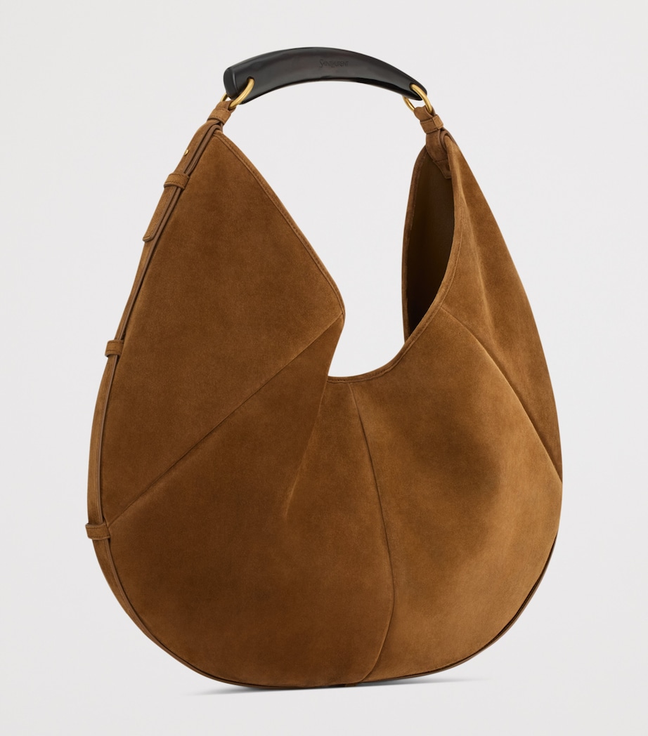Saint Laurent Large Suede Mombasa Shoulder Bag Image 4