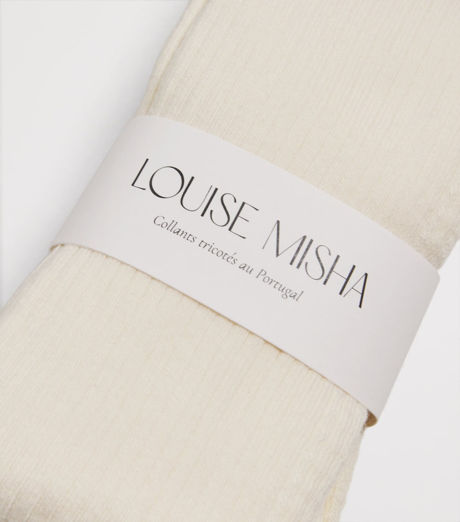 Cotton-Blend Chakuta Tights CREAM Image 3