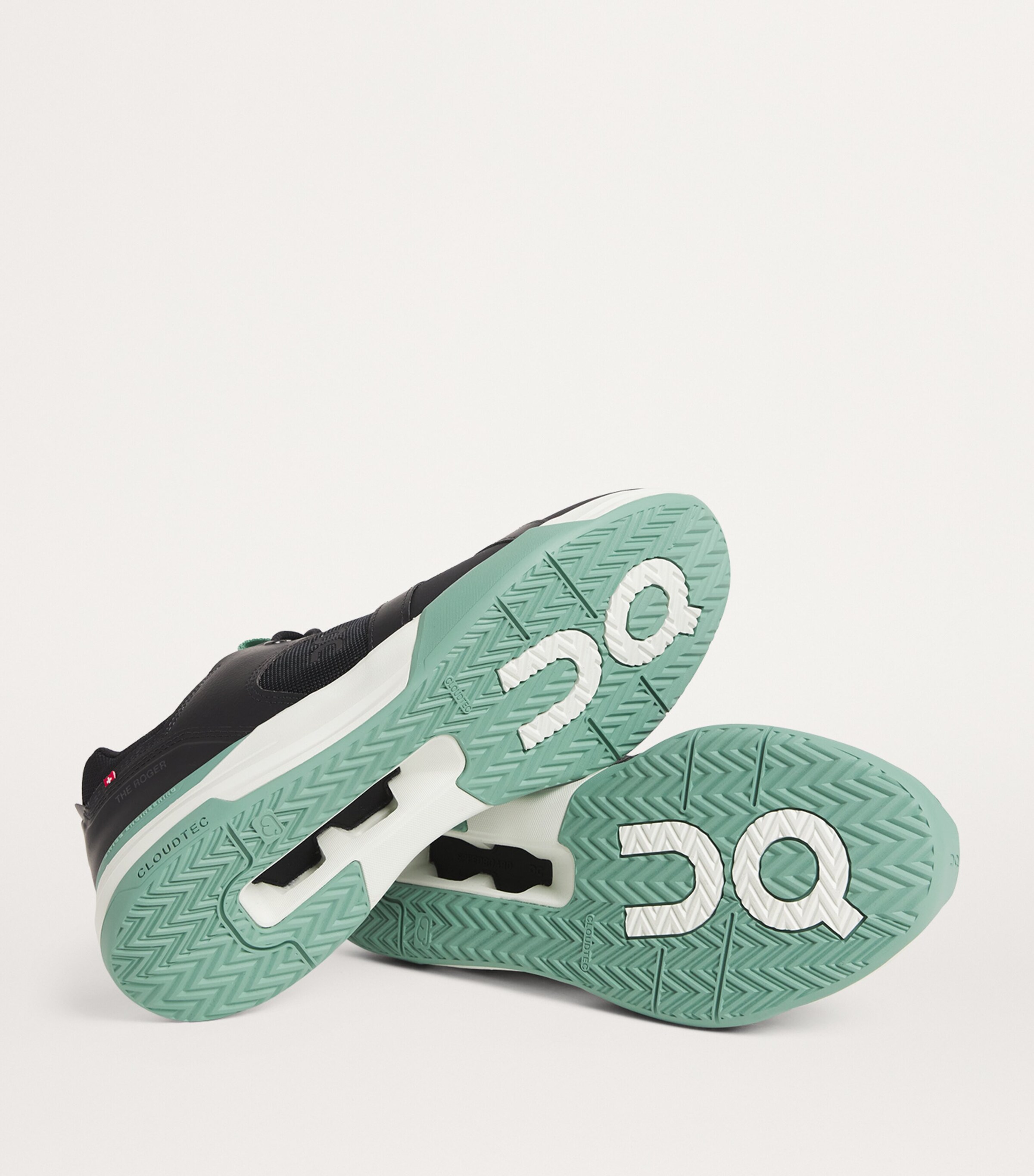 x Roger Federer The Roger Clubhouse Pro Trainers BLACK | GREEN Image 7