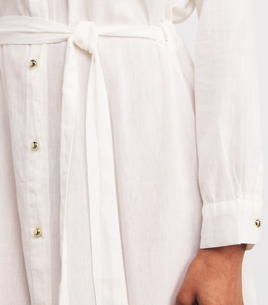 Cotton-Linen Darcy Maxi Dress WHITE4 Image 5