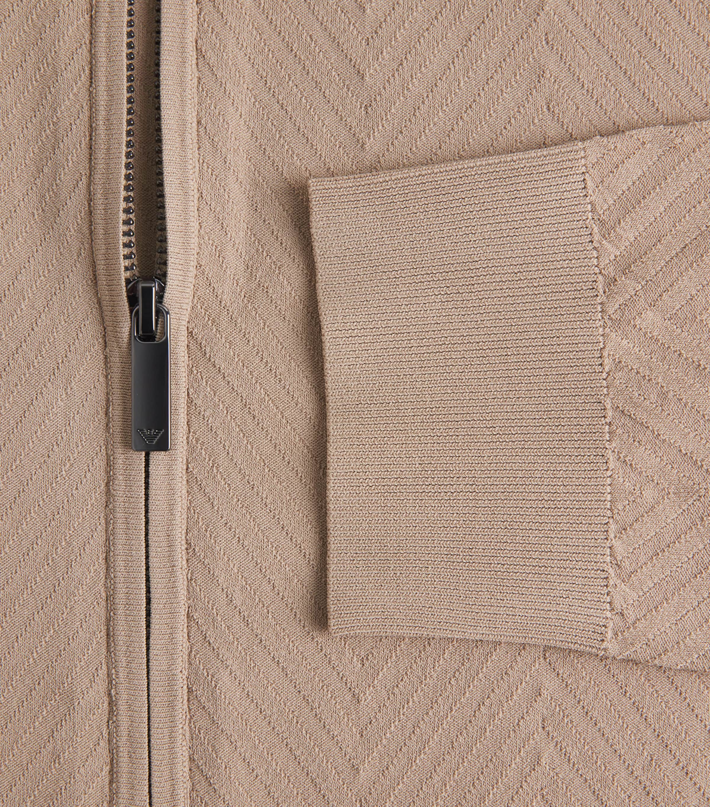 Icon Chevron Zip Cardigan U1146 Image 5