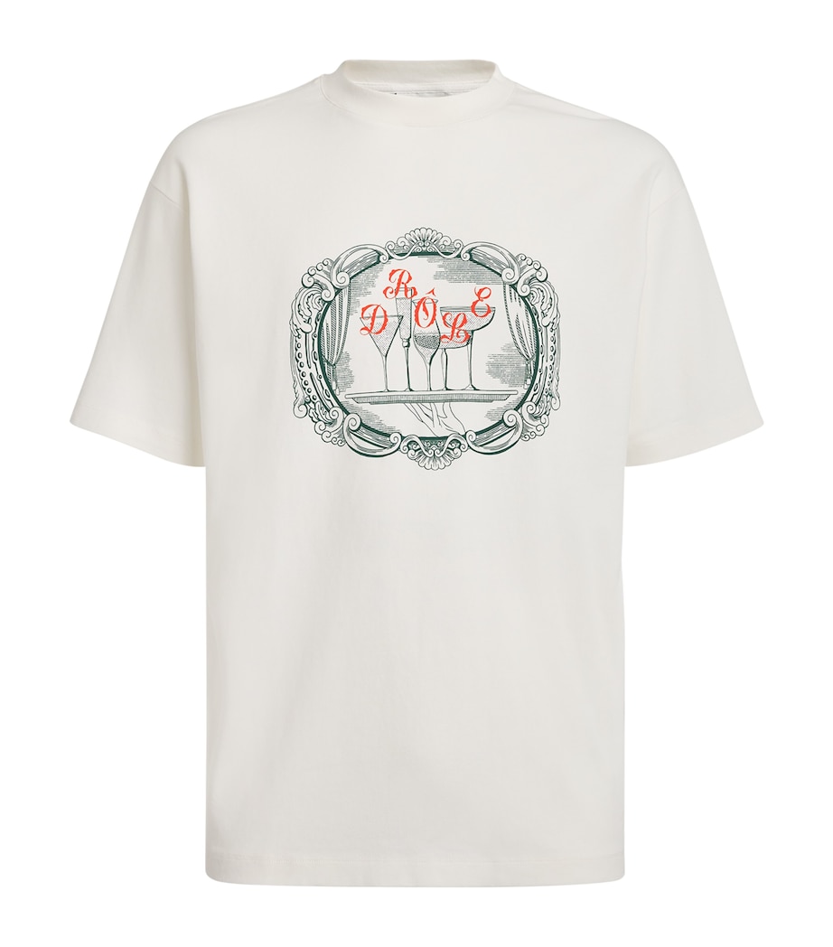 Cotton Plateau Print T-Shirt OW / OFF WHITE Image 1