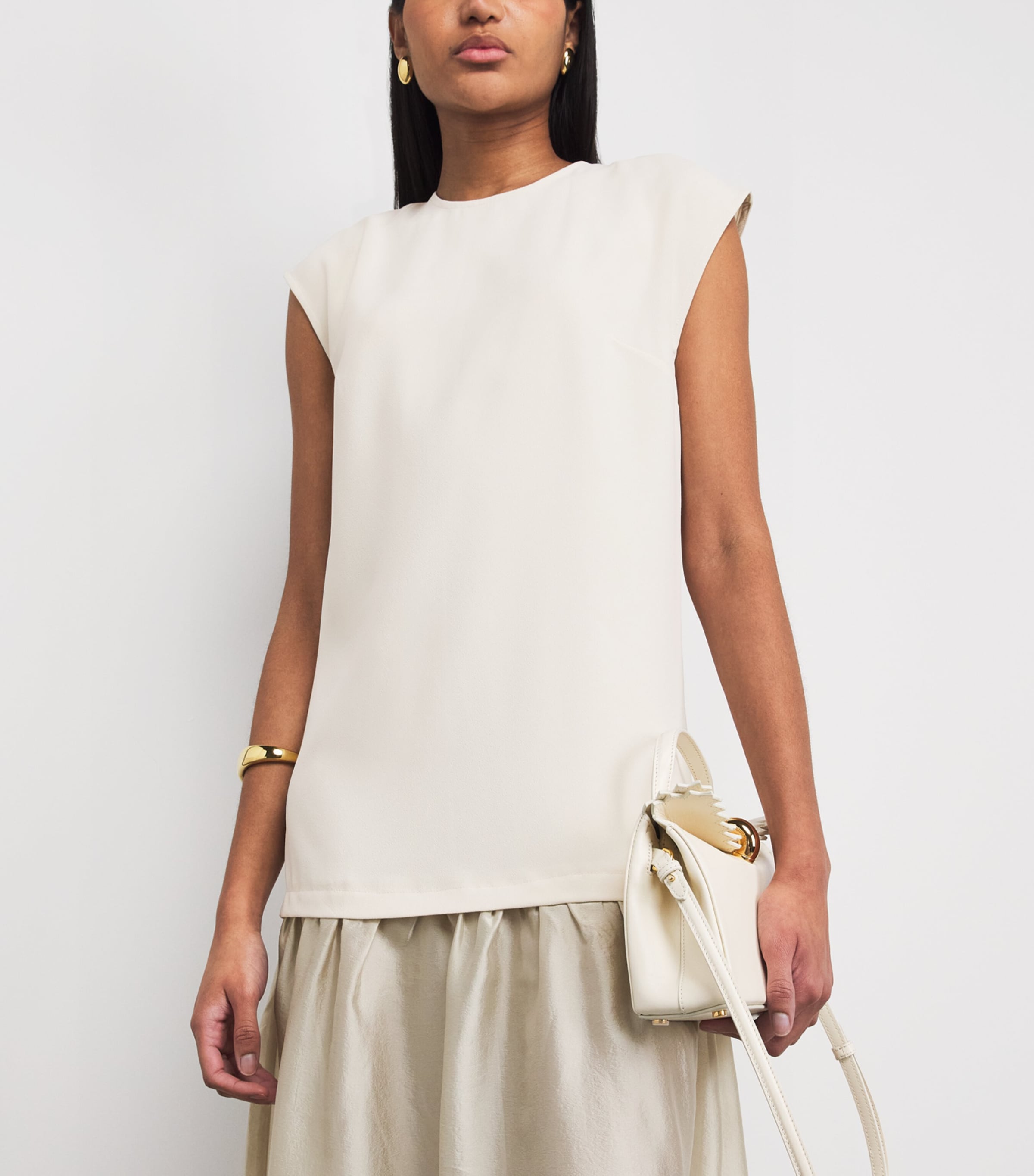 Stylein Womens Layered-Detail Barnie Midi Dress Ivory Image 3