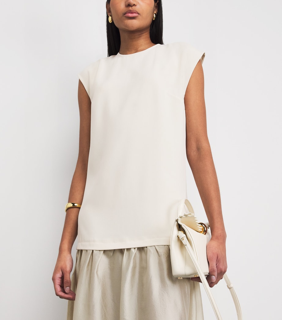 Stylein Womens Layered-Detail Barnie Midi Dress Ivory Image 3