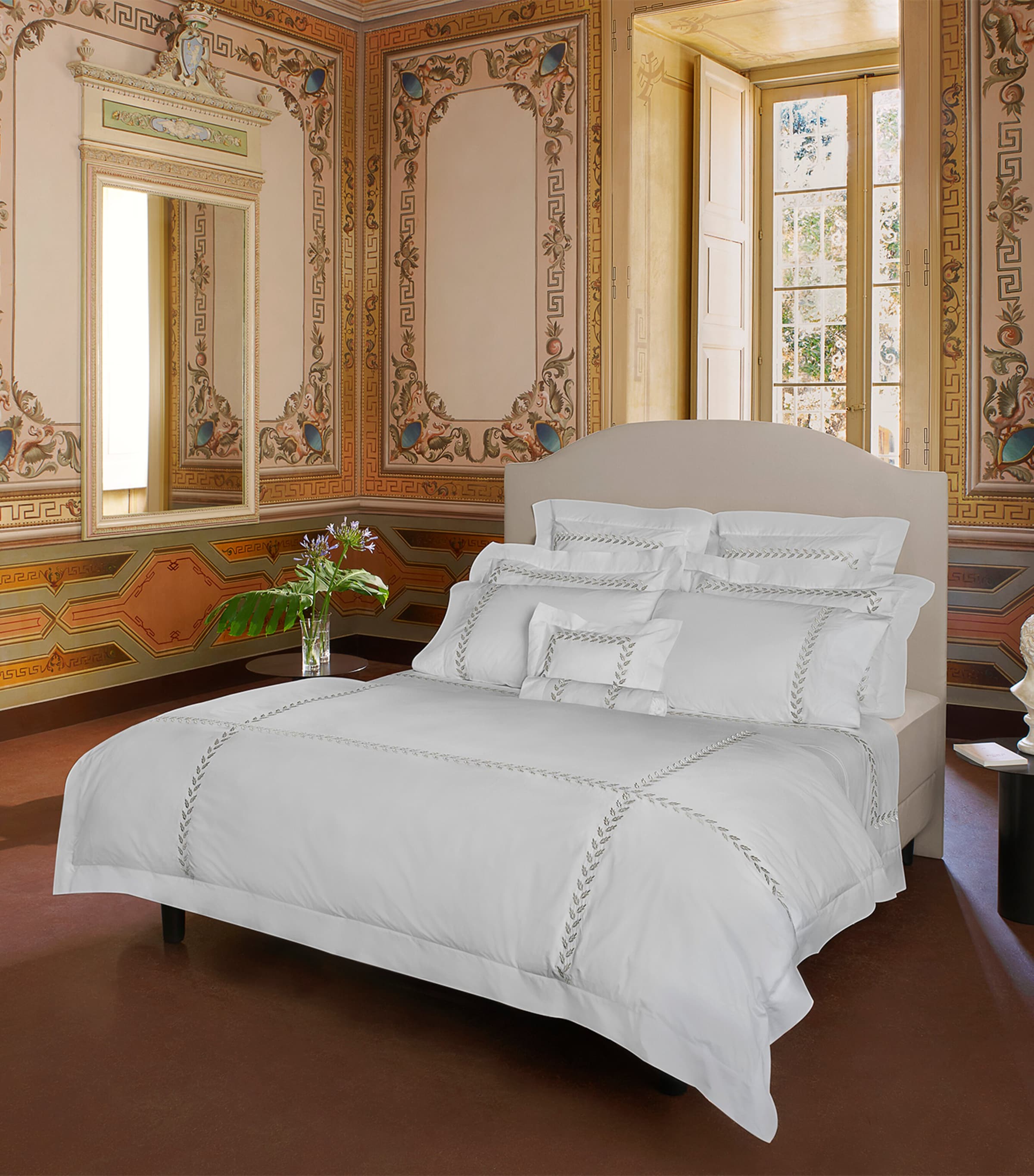 Pratesi Federico Pillowcase (50cm x 75cm) Wht/antique Svr Image 3