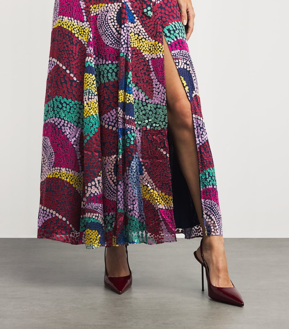 Silk Jacqui B Midi Dress 889-JANGLE Image 4