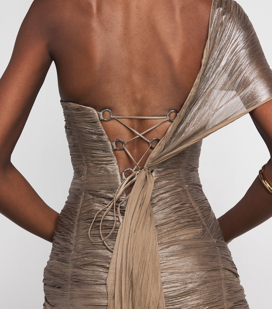 Maria Lucia Hohan Womens Silk Marimar Gown Frappe Image 3