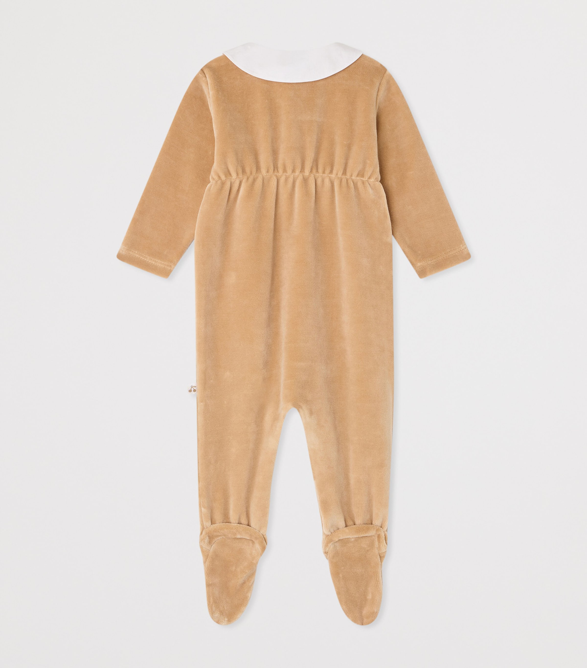 Bonpoint Velvet Collared All-In-One (1-18 Months) Chataigne Image 2