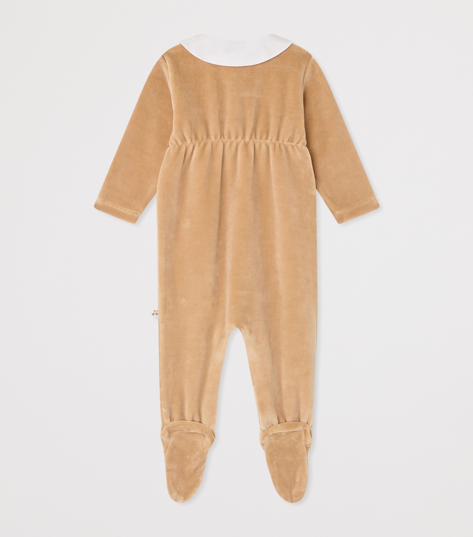Bonpoint Velvet Collared All-In-One (1-18 Months) Chataigne Image 2