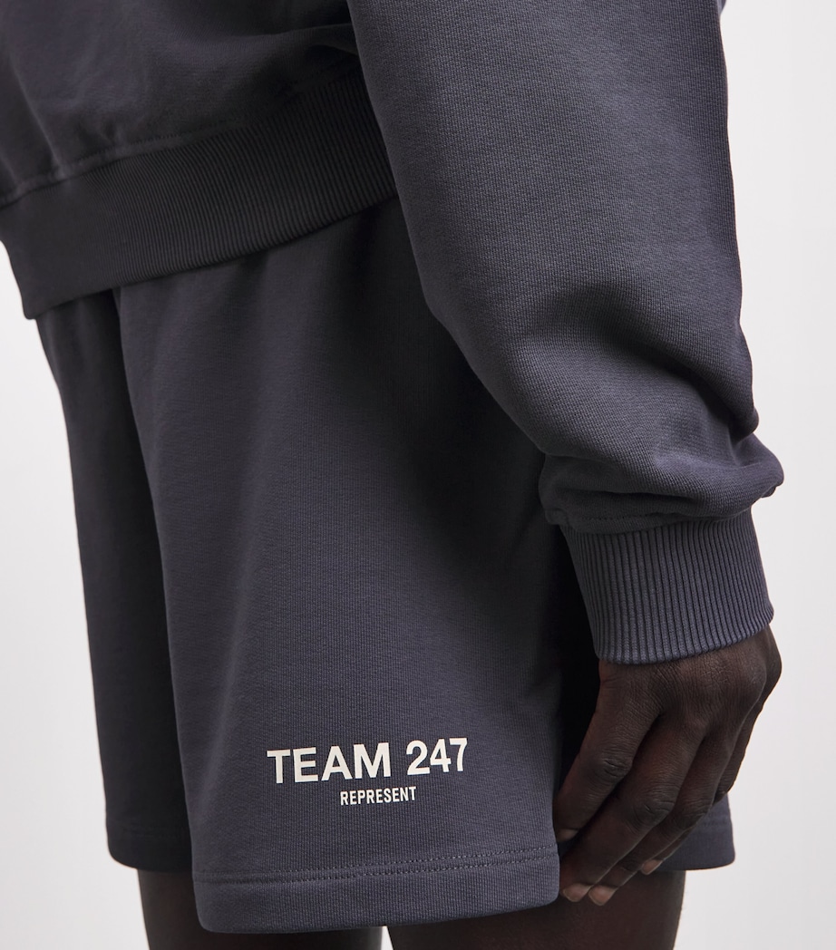 Represent 247 Mens Cotton Jersey Team Shorts Graphene/fern Image 3