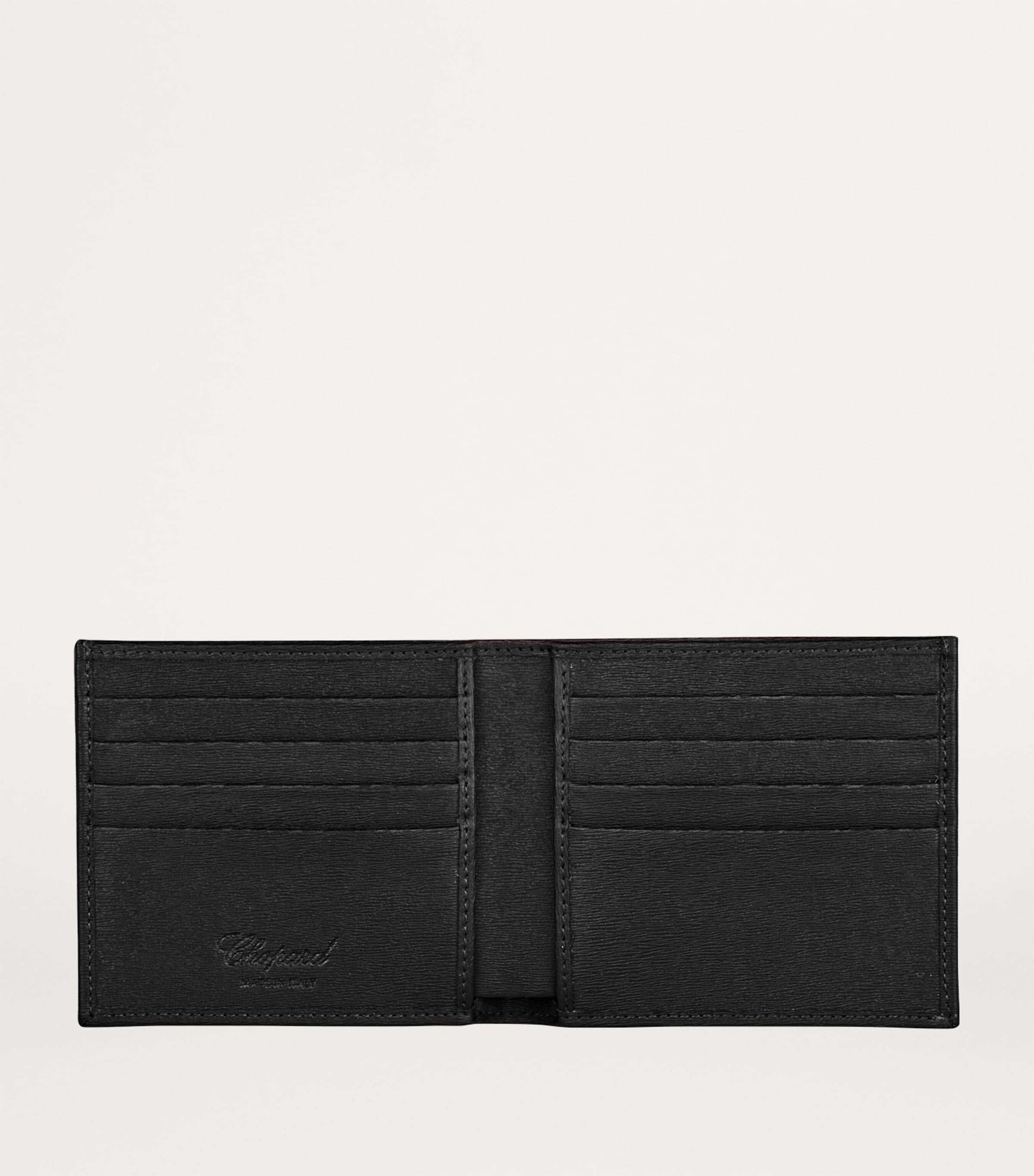 Chopard Small Leather Classic Bifold Wallet Black Image 2