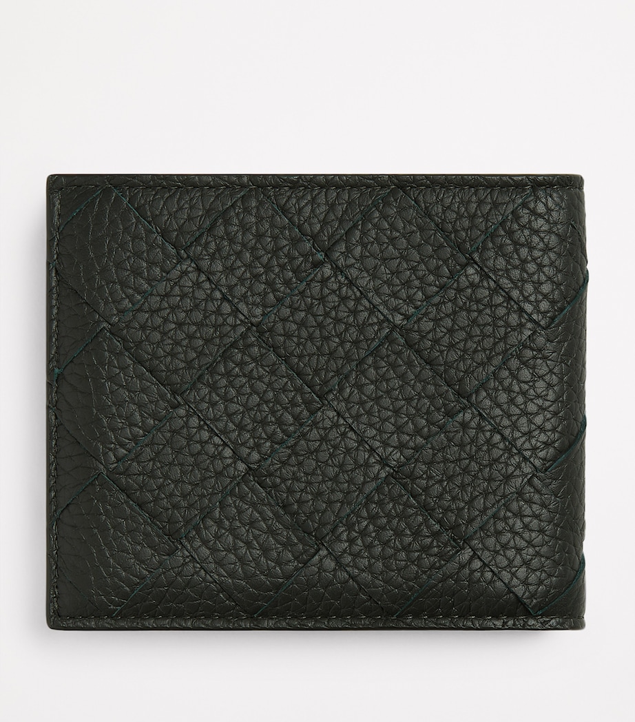 Grained Leather Intrecciato Bifold Wallet 3350 Image 3